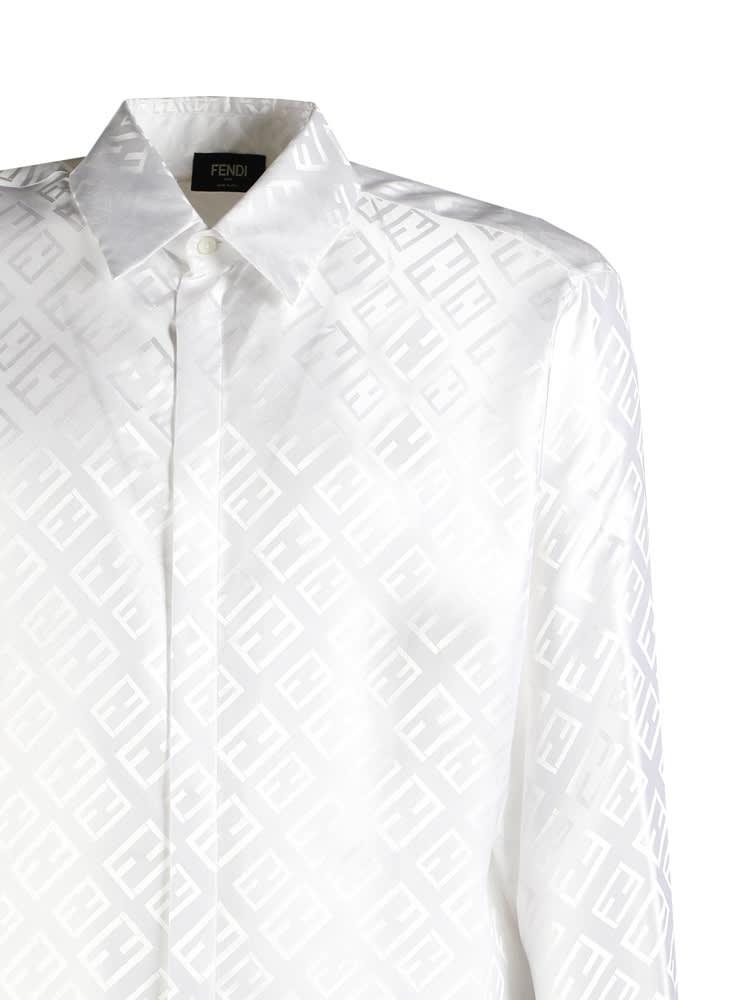Fendi Silk Shirt in White for Men | Lyst