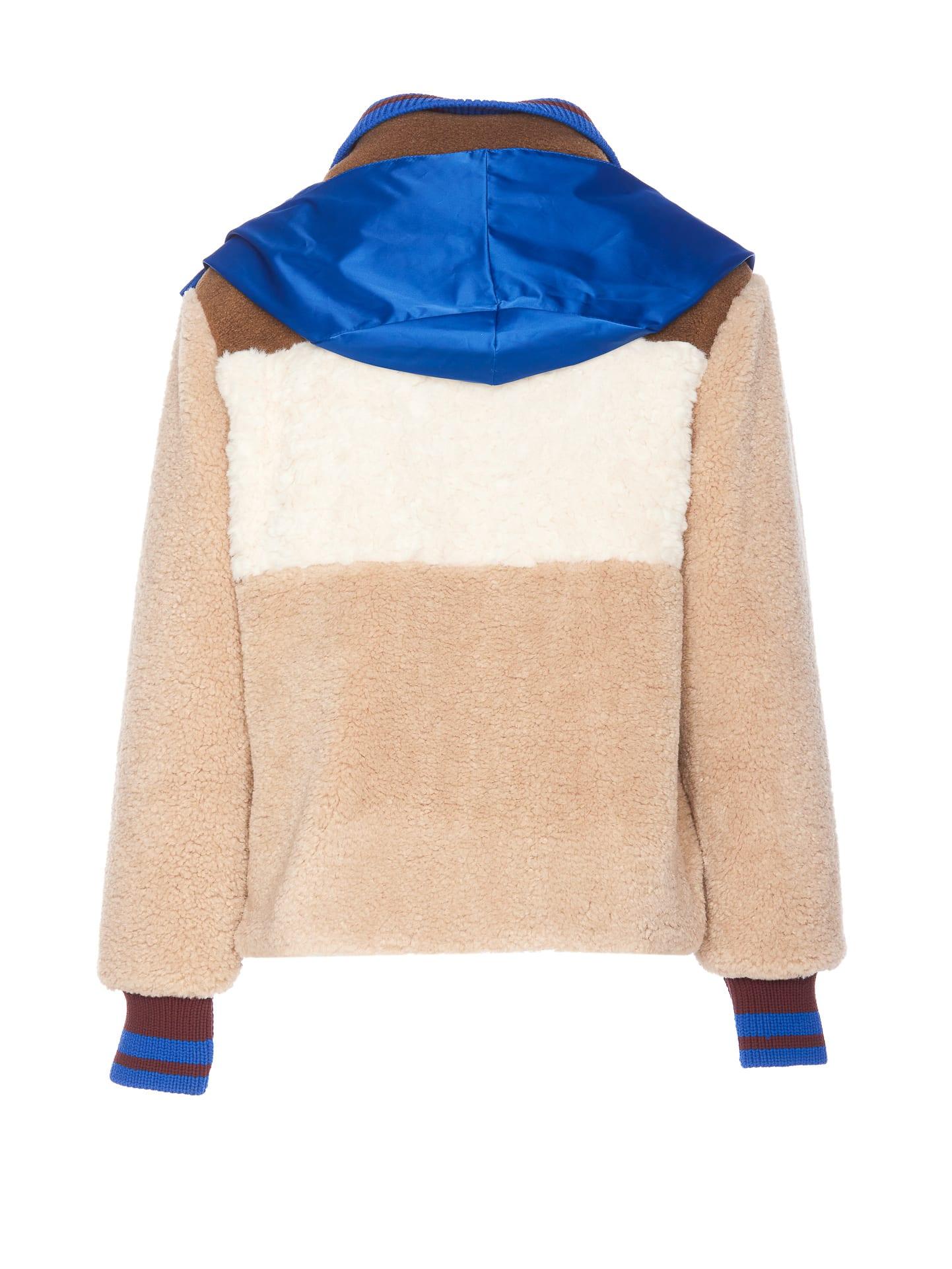 Tory burch sherpa fleece jacket hotsell