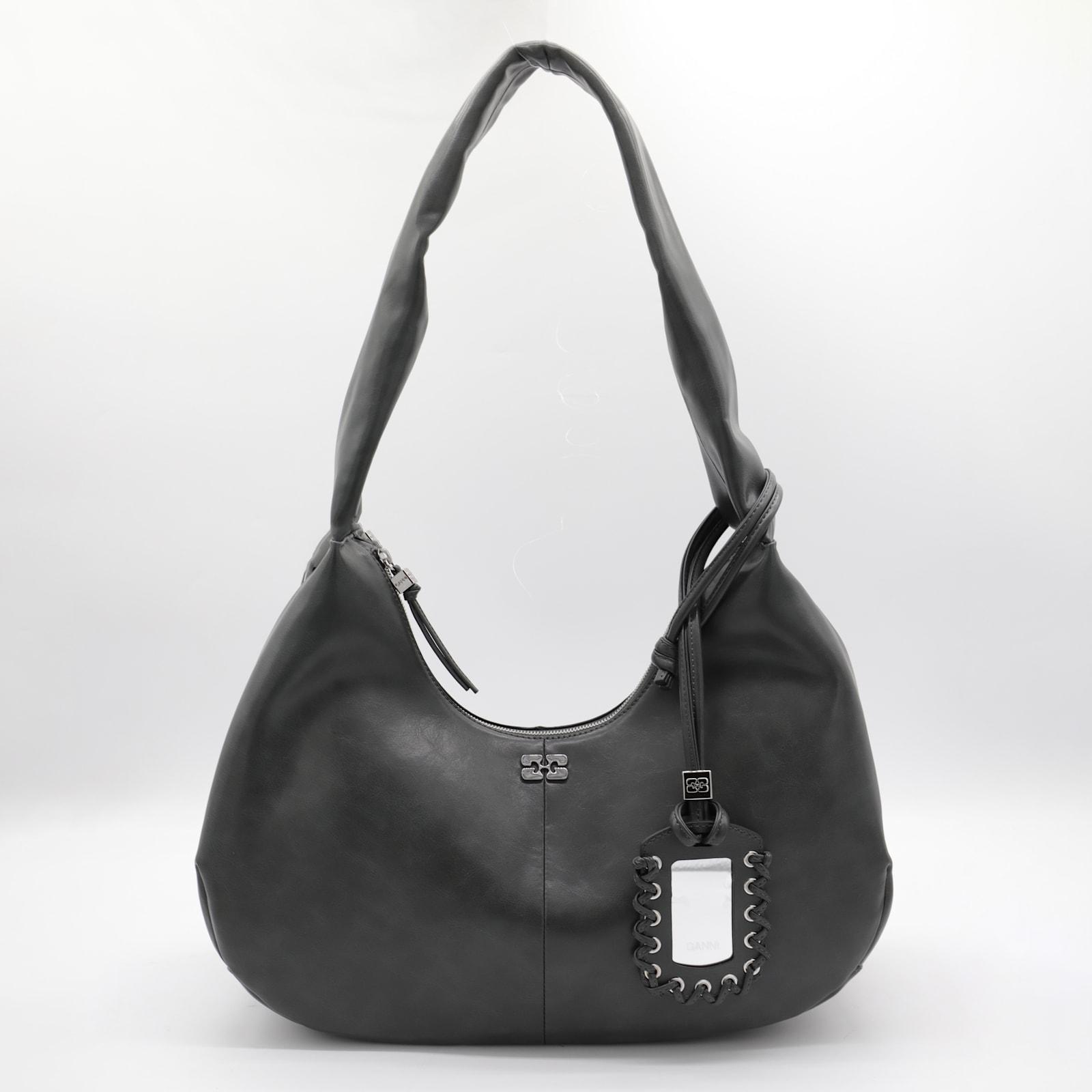 【GANNI】Black Medium Hobo バッグ Black Black Medium Hobo Bag | GANNI US