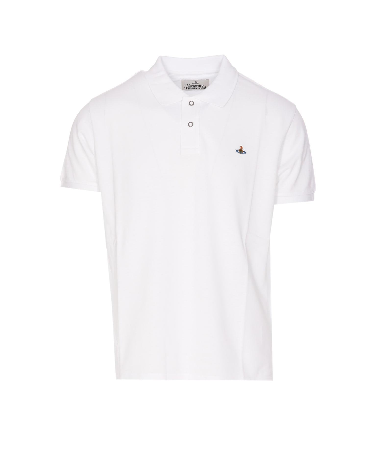 Vivienne westwood white outlet polo shirt