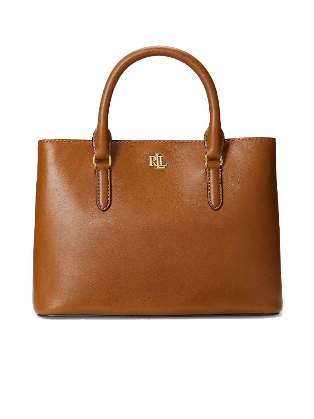 Ralph Lauren Marcy Leather Bag in Brown | Lyst