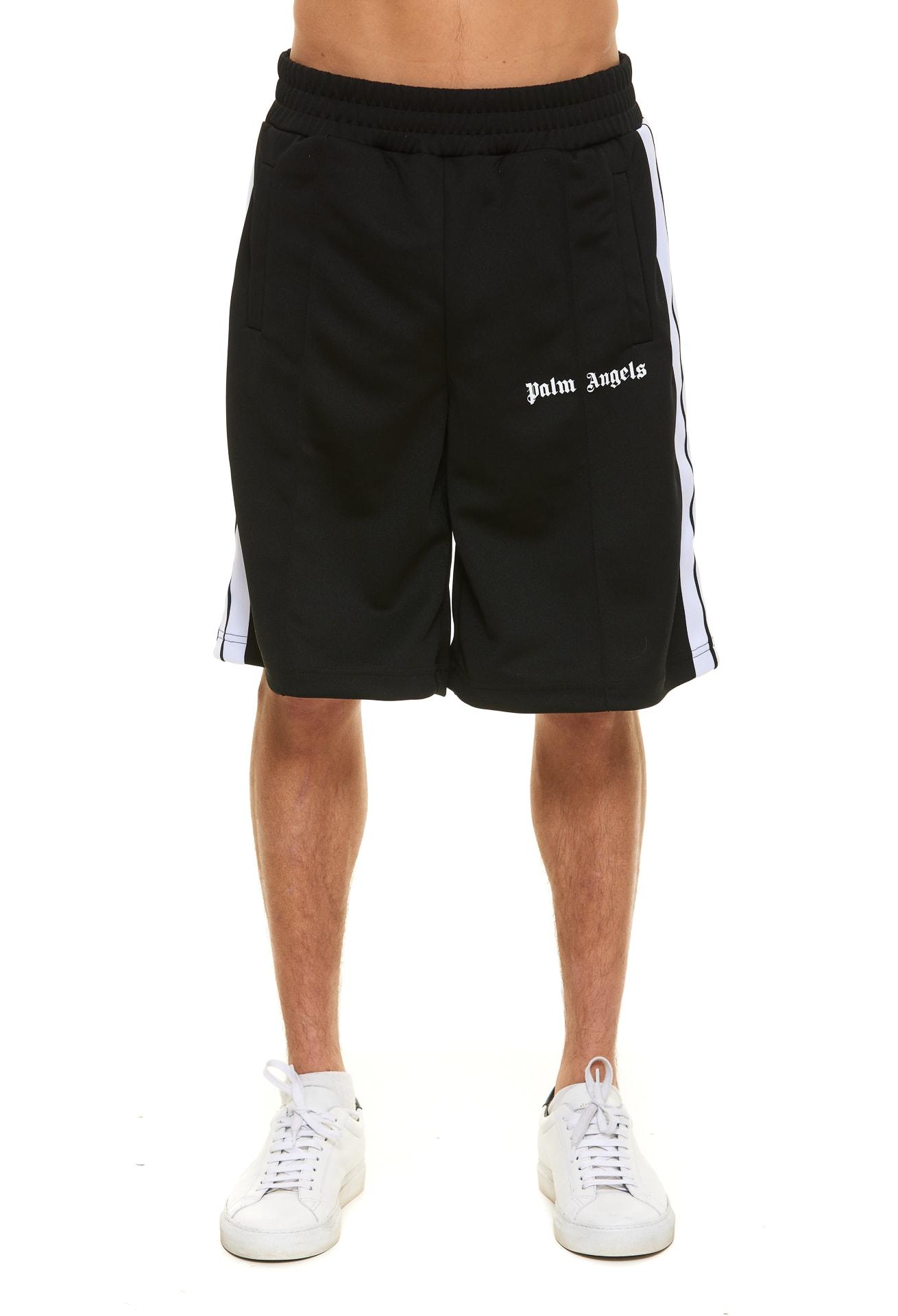 palm angels black shorts