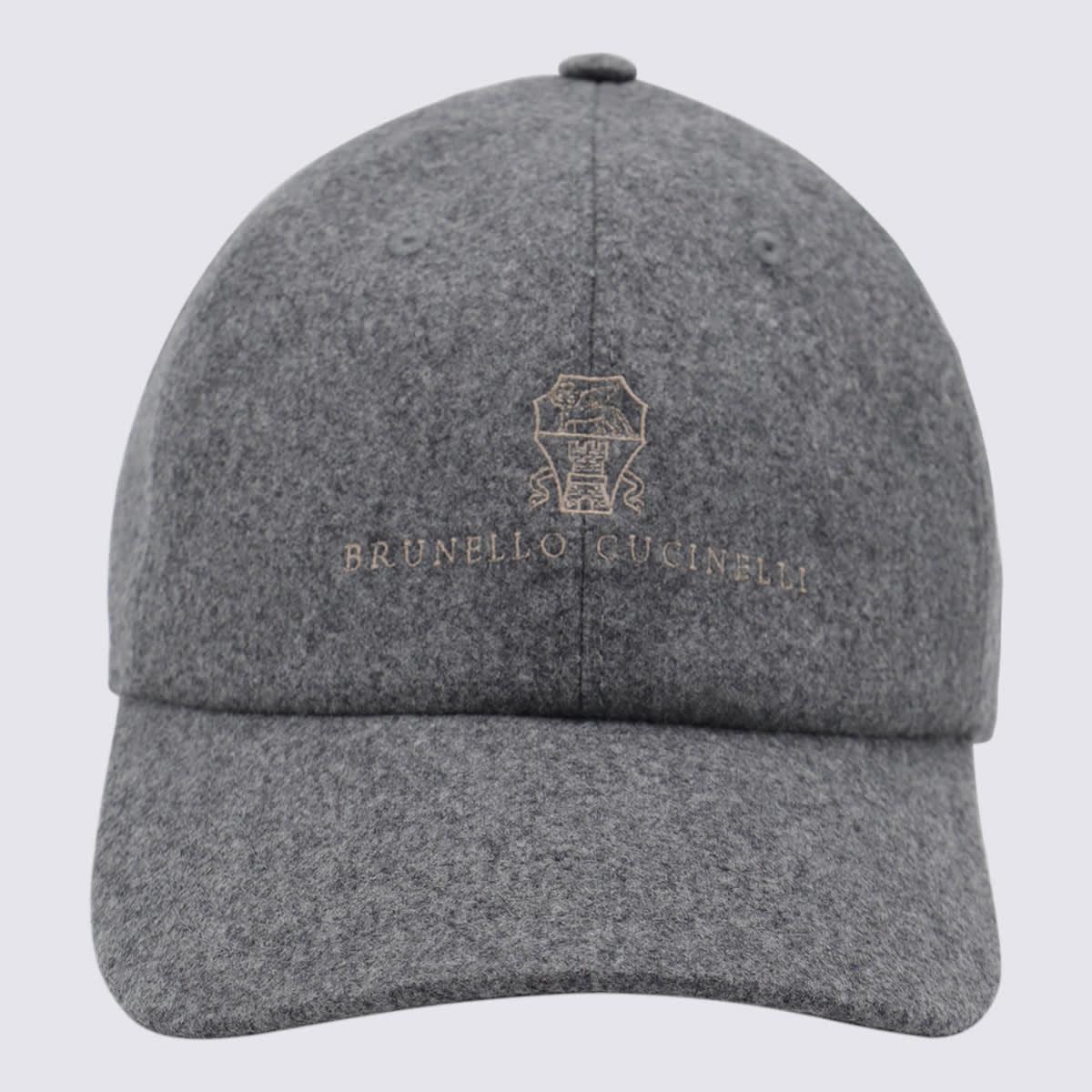 ハット Brunello Cucinelli Hats Baseball cap with logo for Woman in Light Grey | Brunello