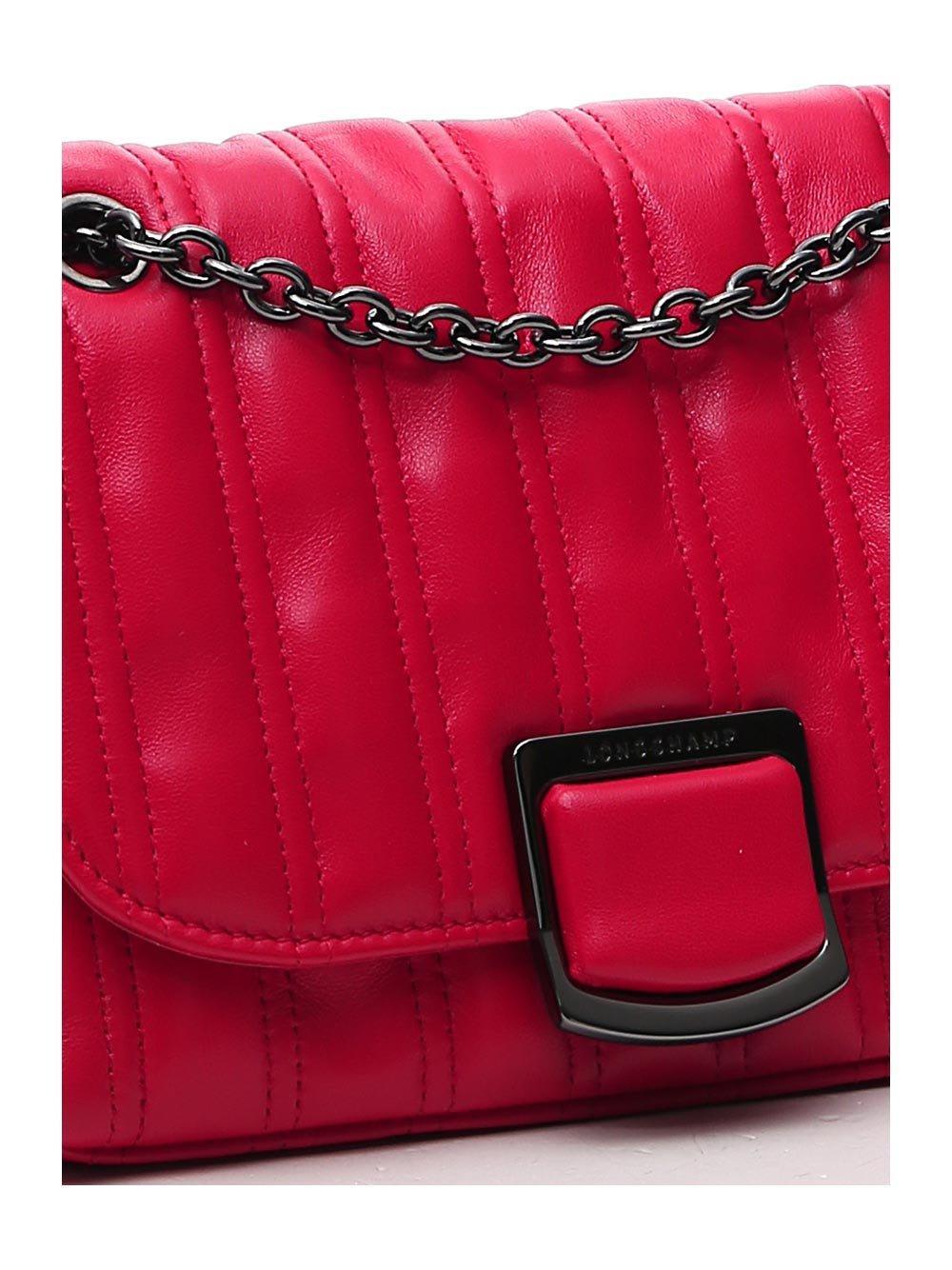 Longchamp Brioche Small Crossbody Bag in Red | Lyst
