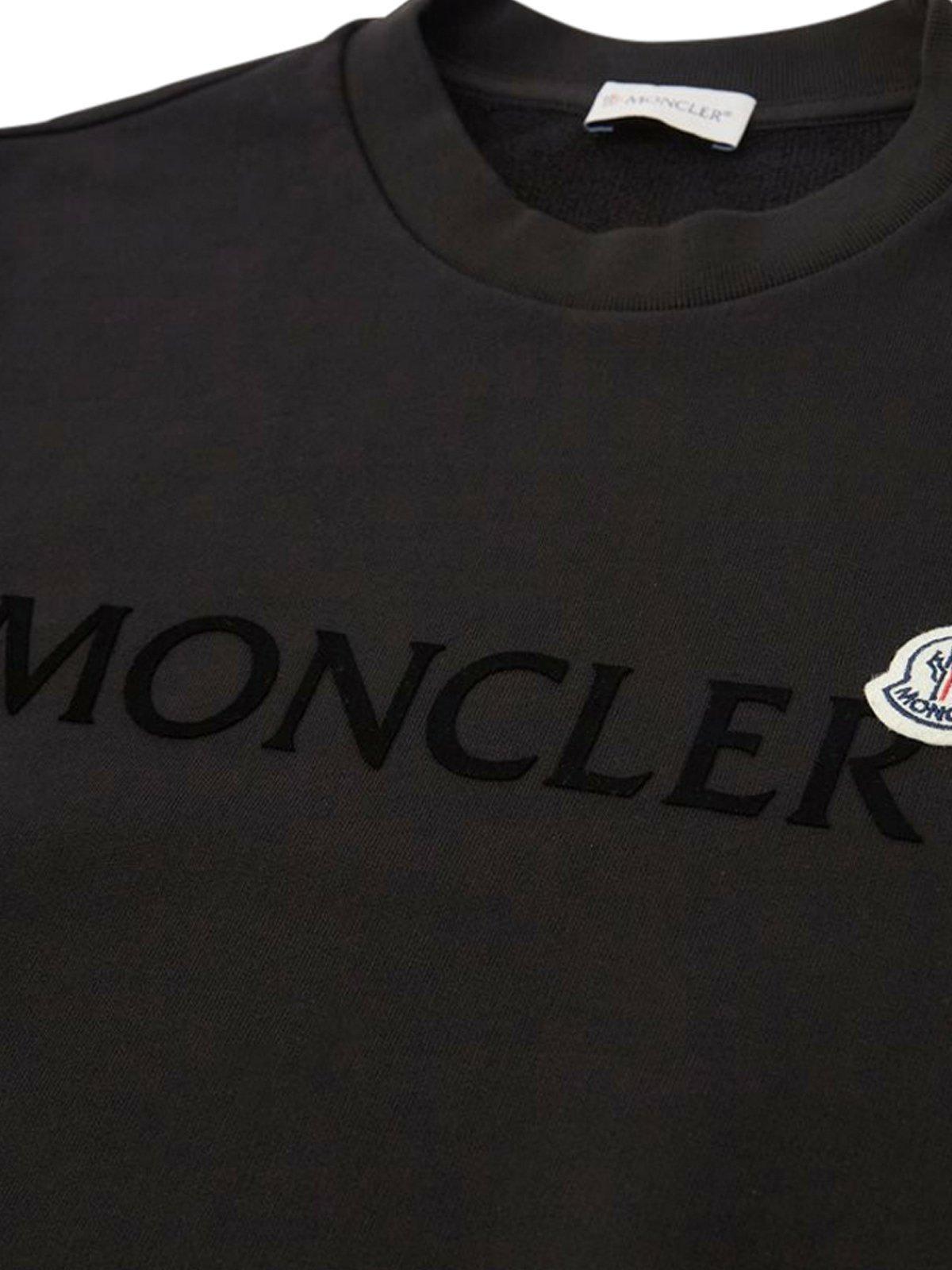 Moncler Logo Sweat in Black for Men | Lyst