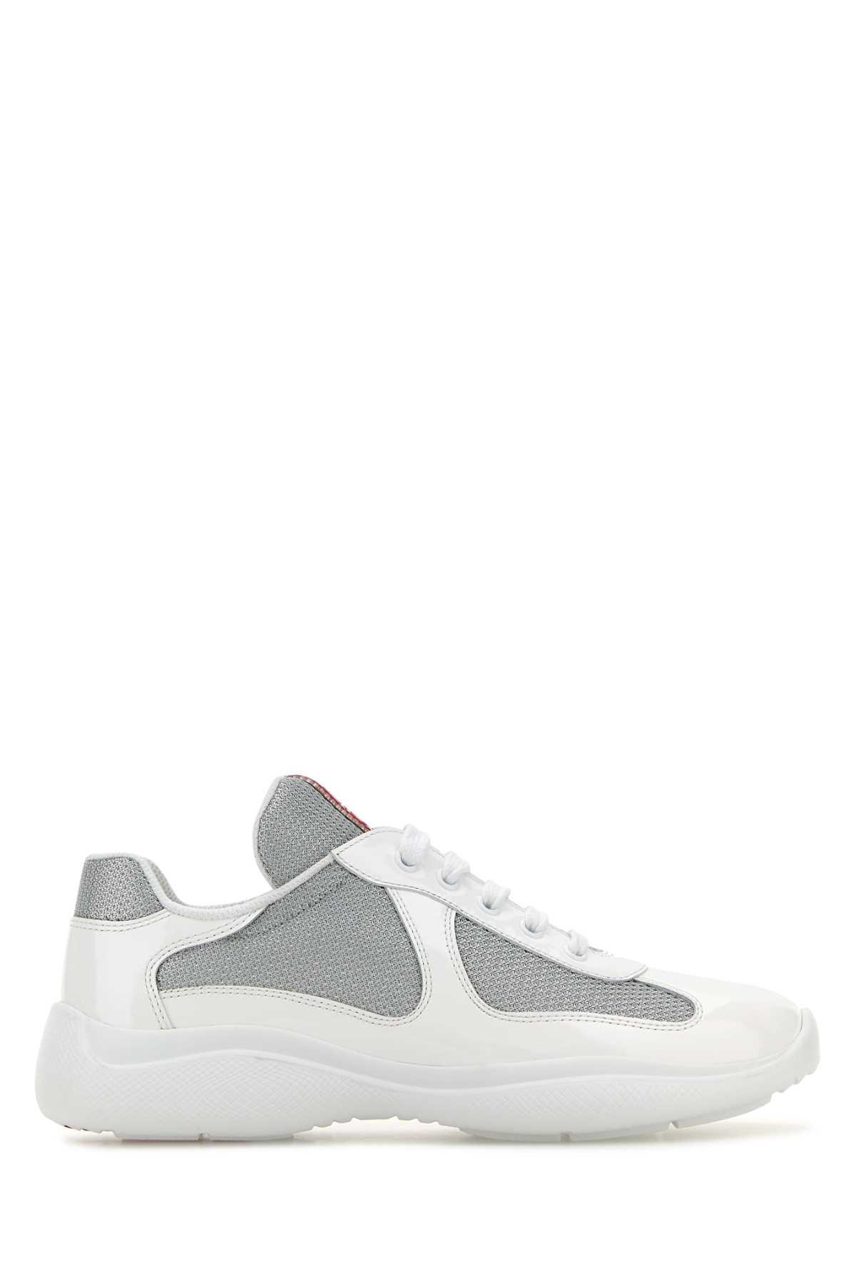 Prada fabric and leather sneakers 2025