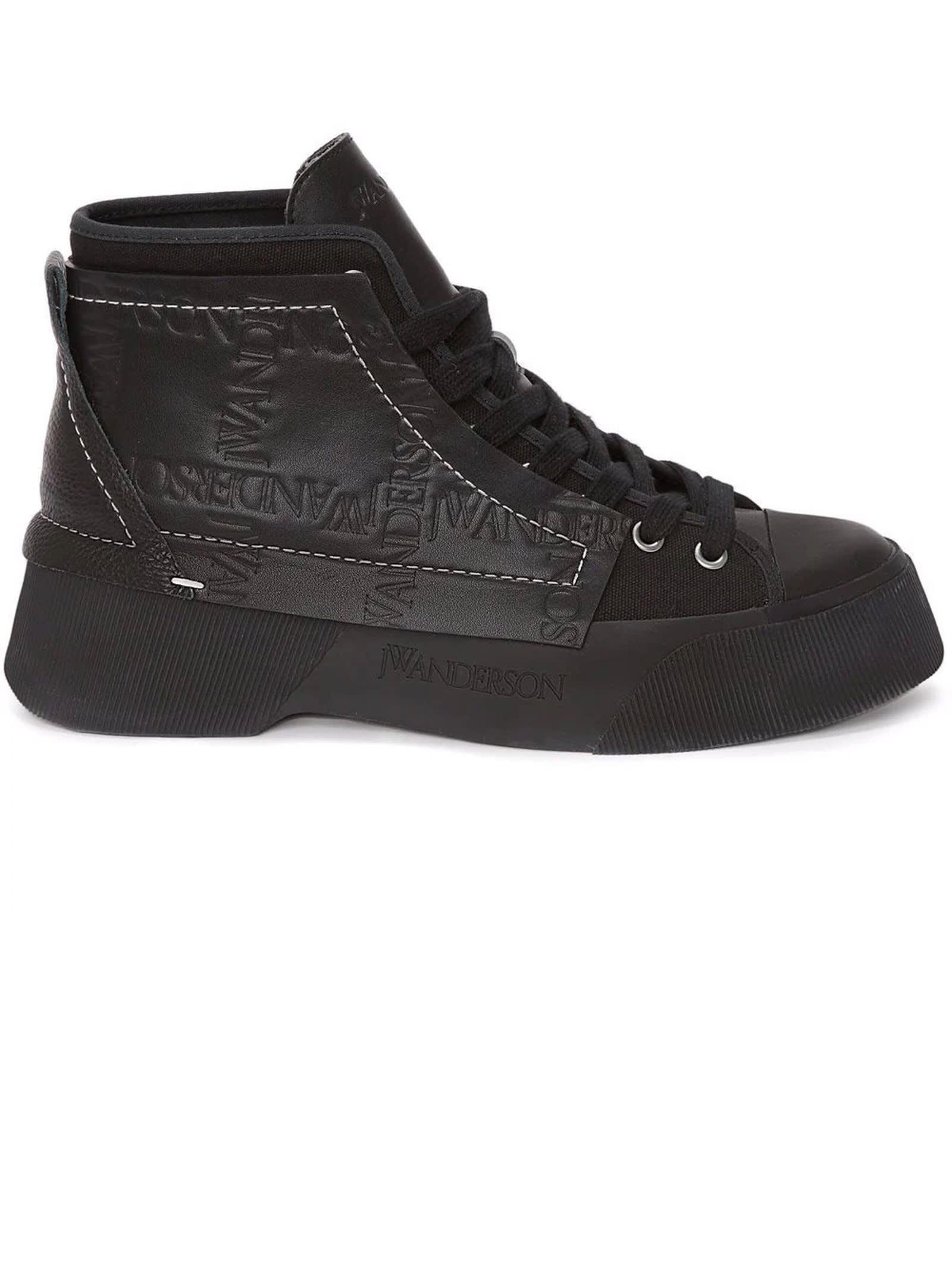 JW Anderson Sneakers In Black Leather 