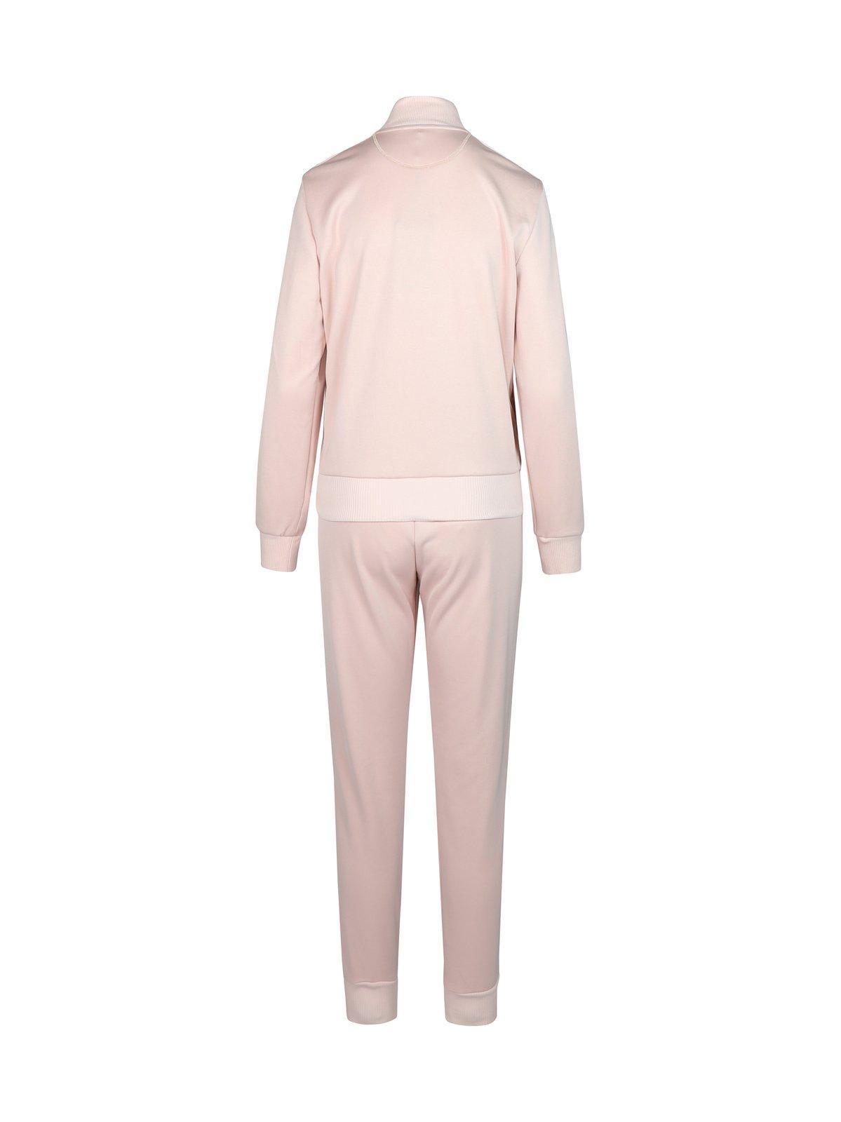 Fendi Logo Embossed Zipped Tracksuit in Pink | Lyst