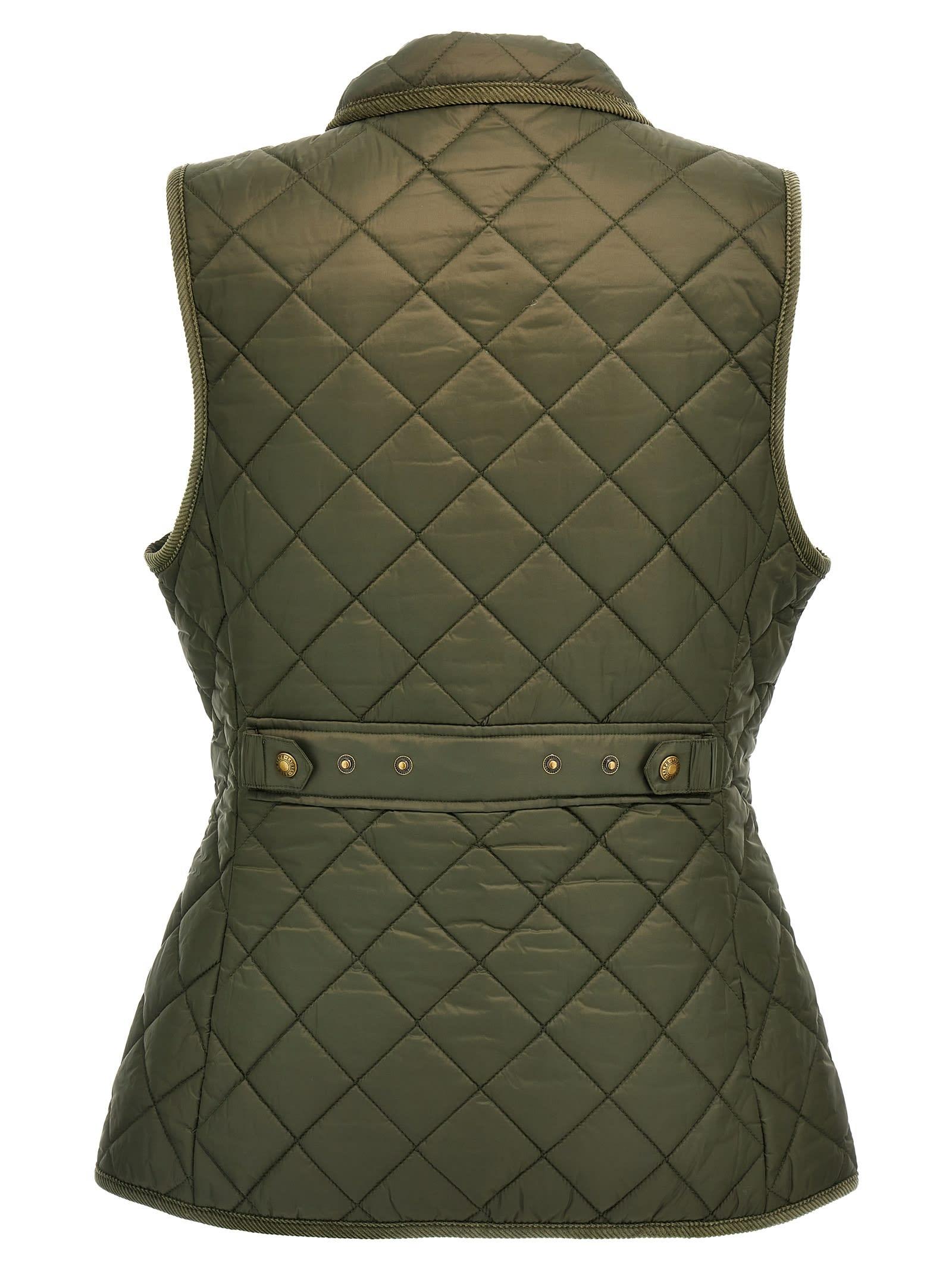Polo Ralph Lauren Logo Embroidery Quilted Vest in Green | Lyst