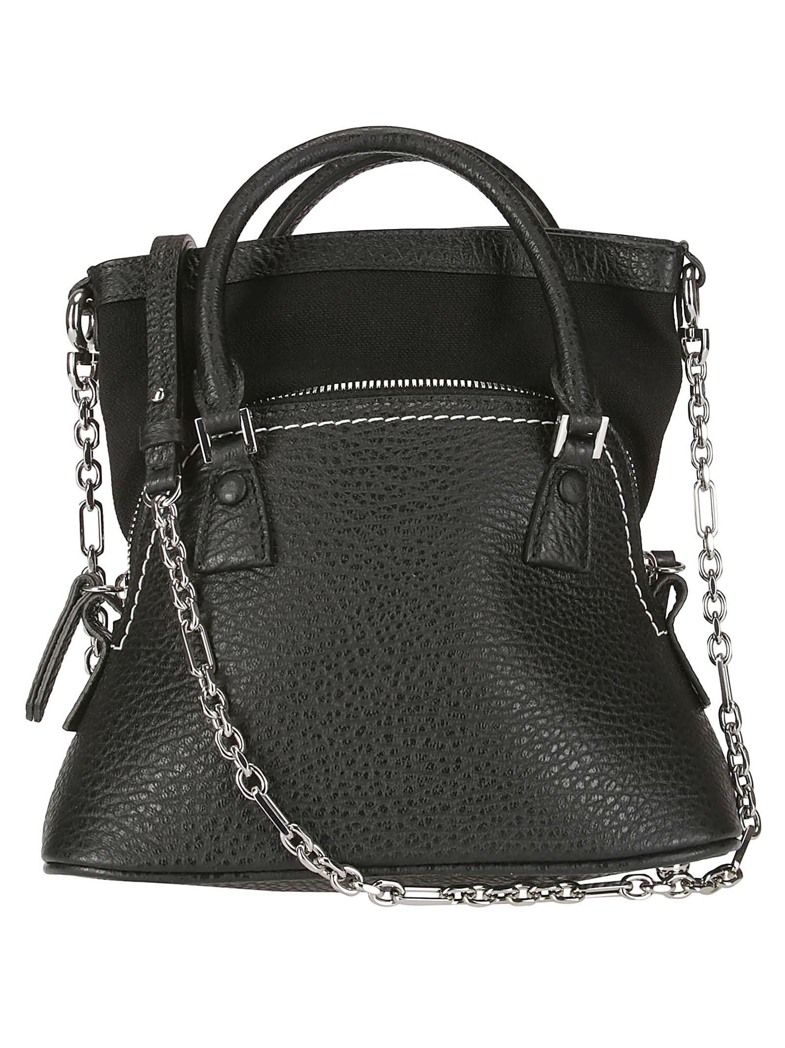 ハンドバッグ Maison Margiela (SA3UI0008 P4455 T8013) Women's Crossbody Ba Maison Margiela Shoulder Bag Leather Black Plain SA3UI0008