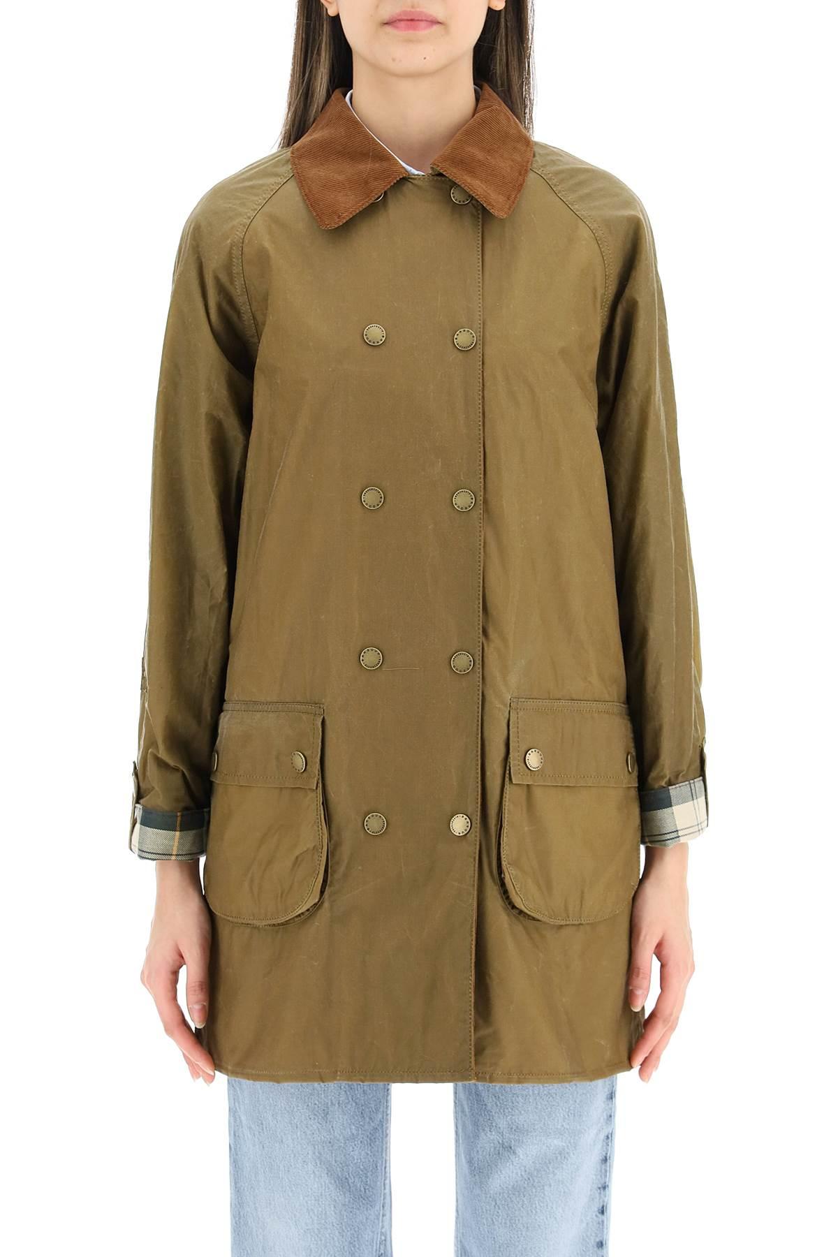 Barbour Lyra Wax Jacket in Green | Lyst