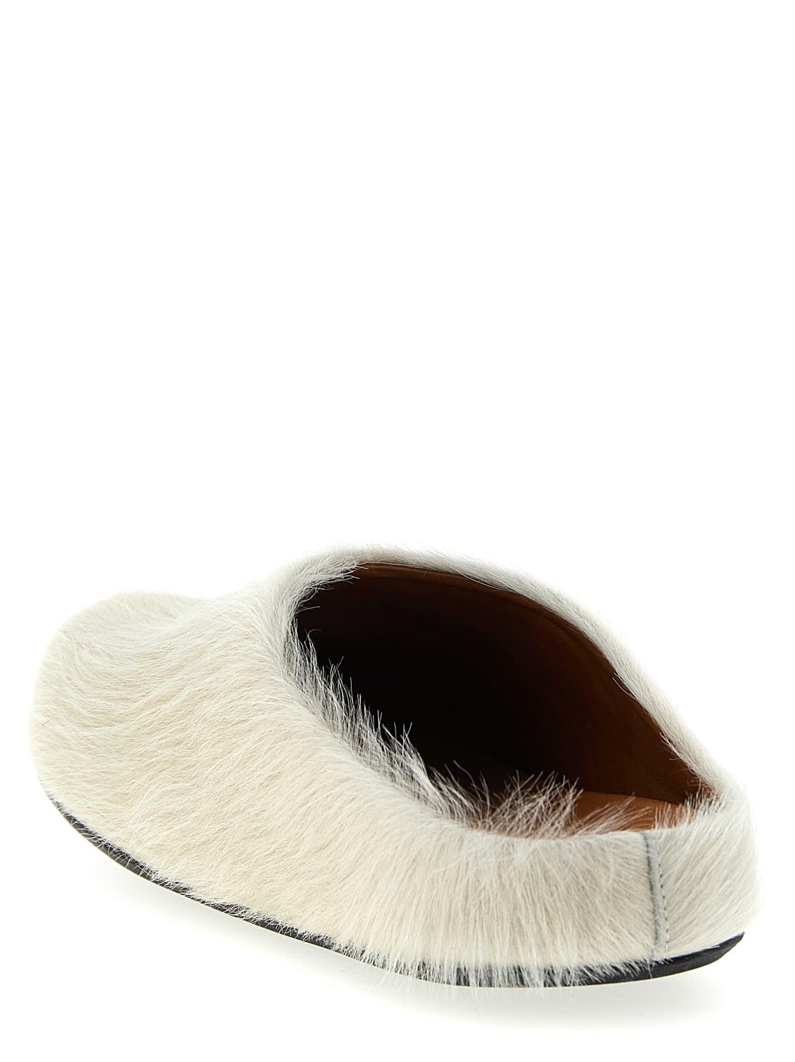 Marni Men’s FUSSBETT SABOT LOAFERS - WHITE Marni  main image 4