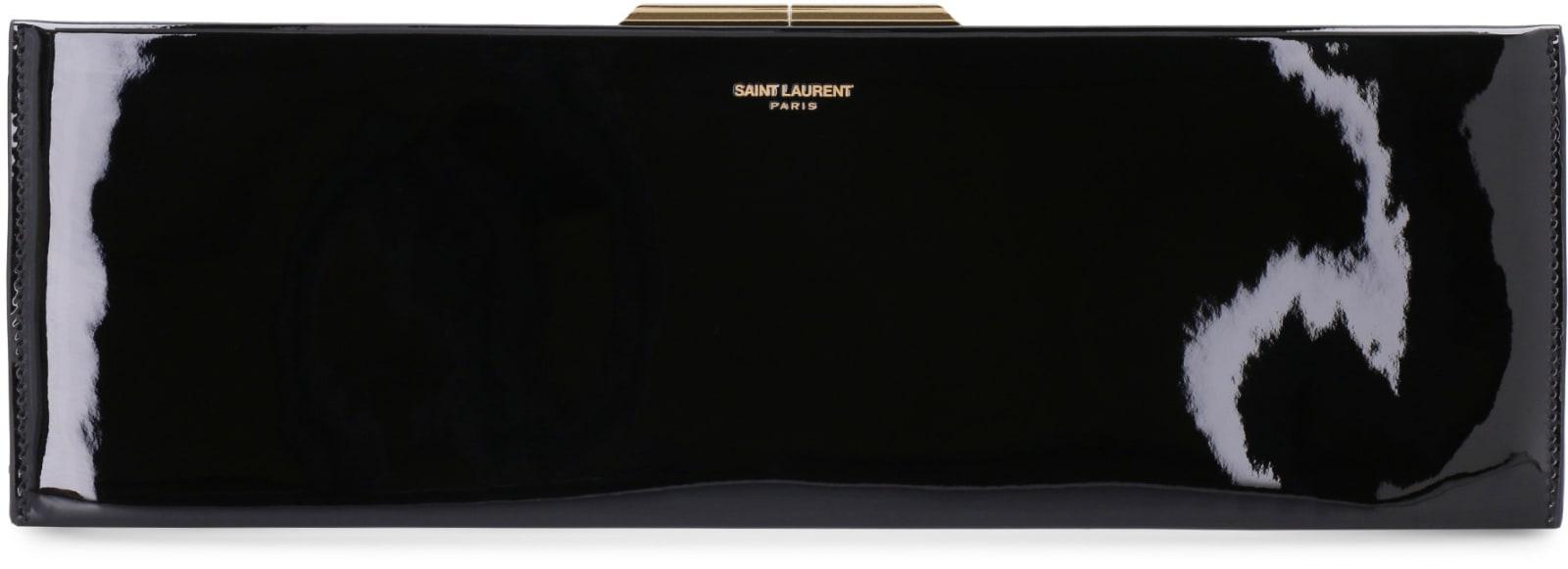新作◆SAINT LAURENT◆YSL◆ミッドナイト スモール クラッチ SAINT LAURENT Midnight crystal-embellished satin clutch