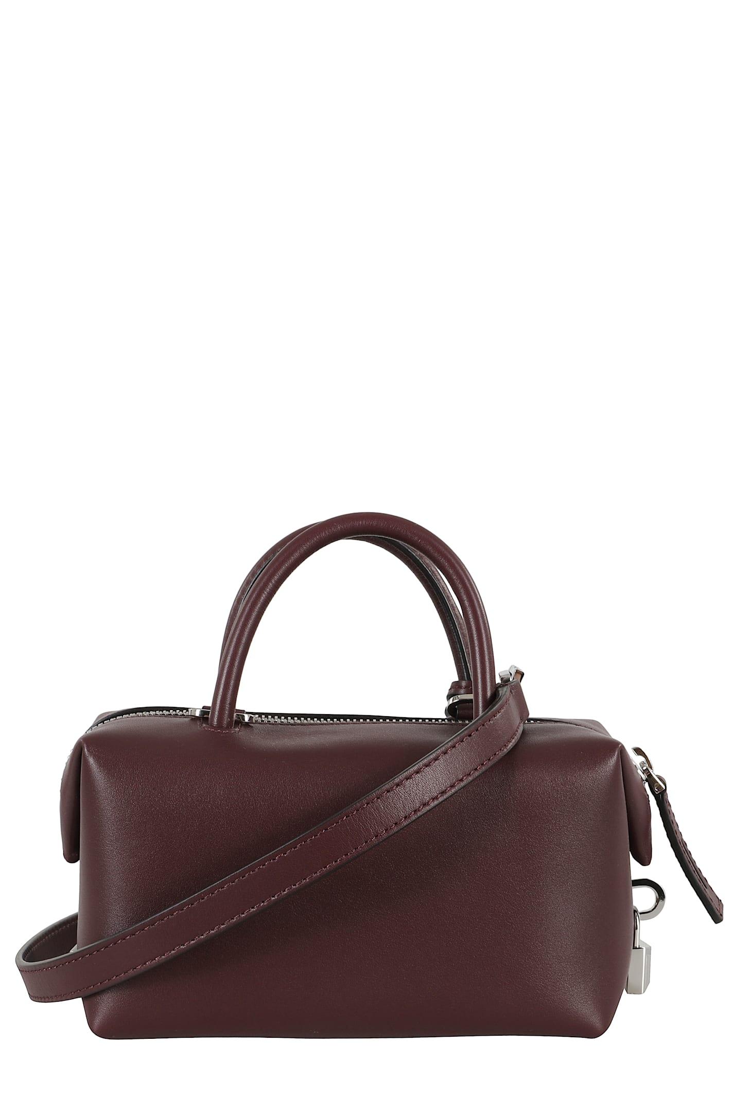 ハンドバッグ MAX MARA SMALL HOLDALLSSUEDE TOP HANDLE IN NUBUCK LEATHER MAX MARA Small Holdall Leather Top Handle Bag Max Mara