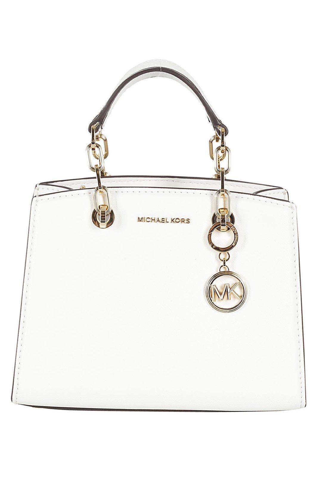 Michael kors white bag with logo best sale