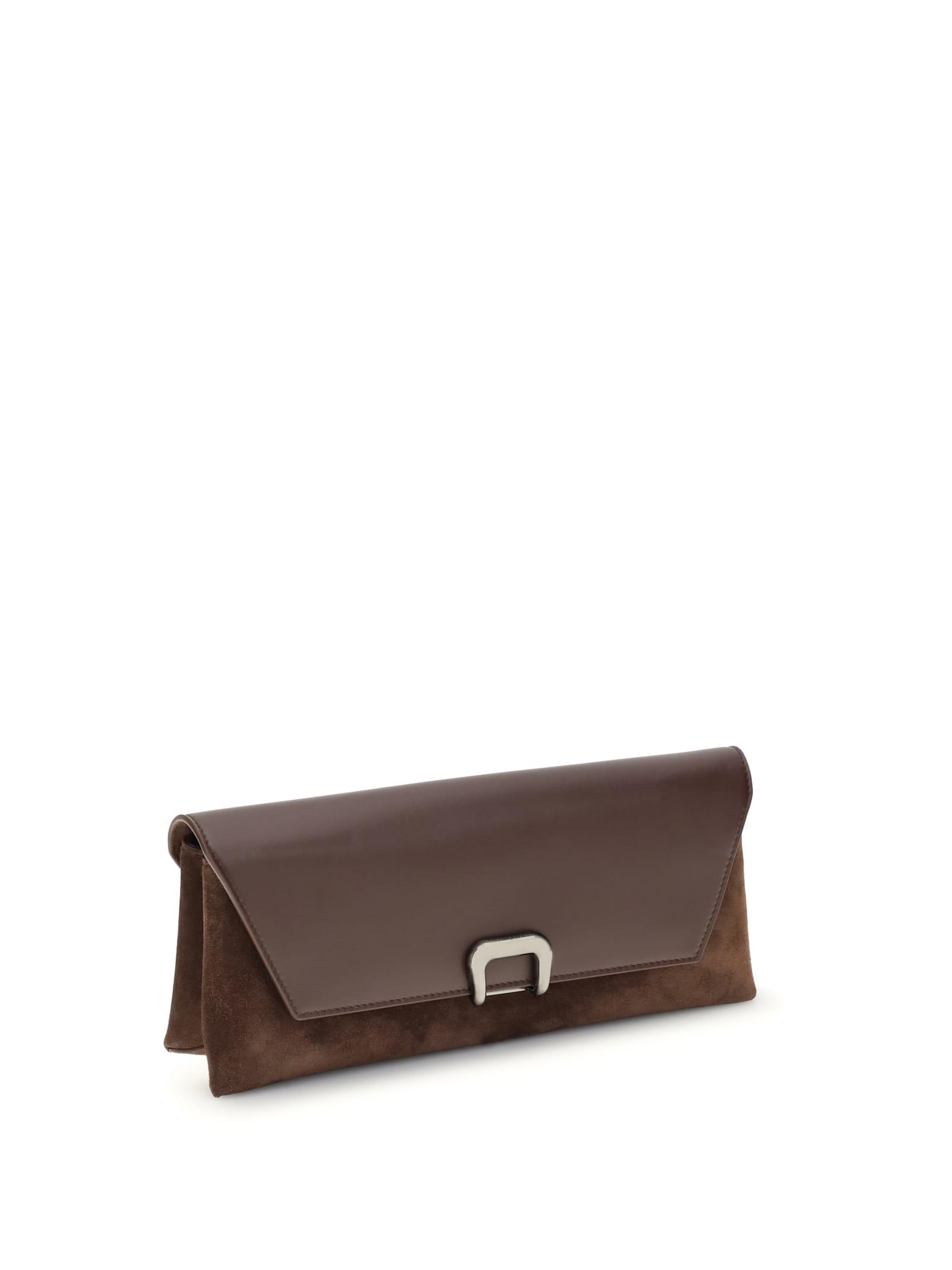 トートバッグ BRUNELLO CUCINELLI LEATHER SHOPPING BAG Calf leather shopper bag in dark brown
