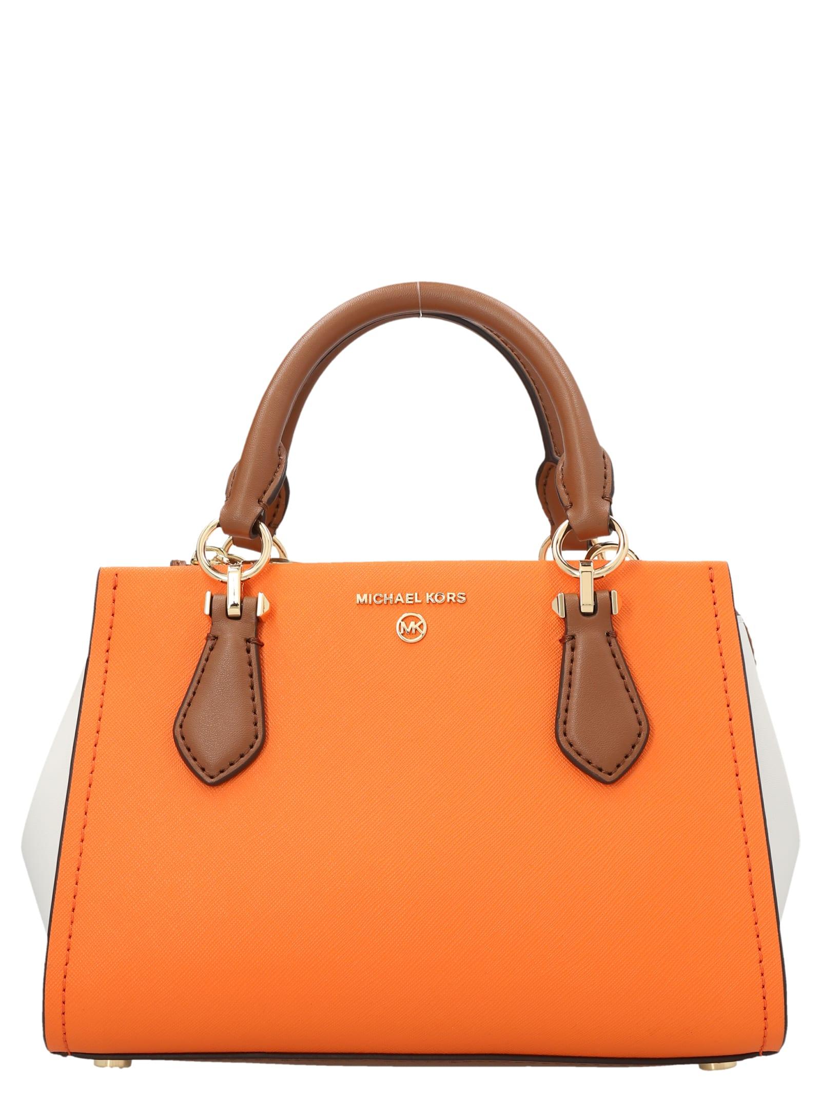 Michael Kors 18k Smooth Nappa Handbag in Orange | Lyst