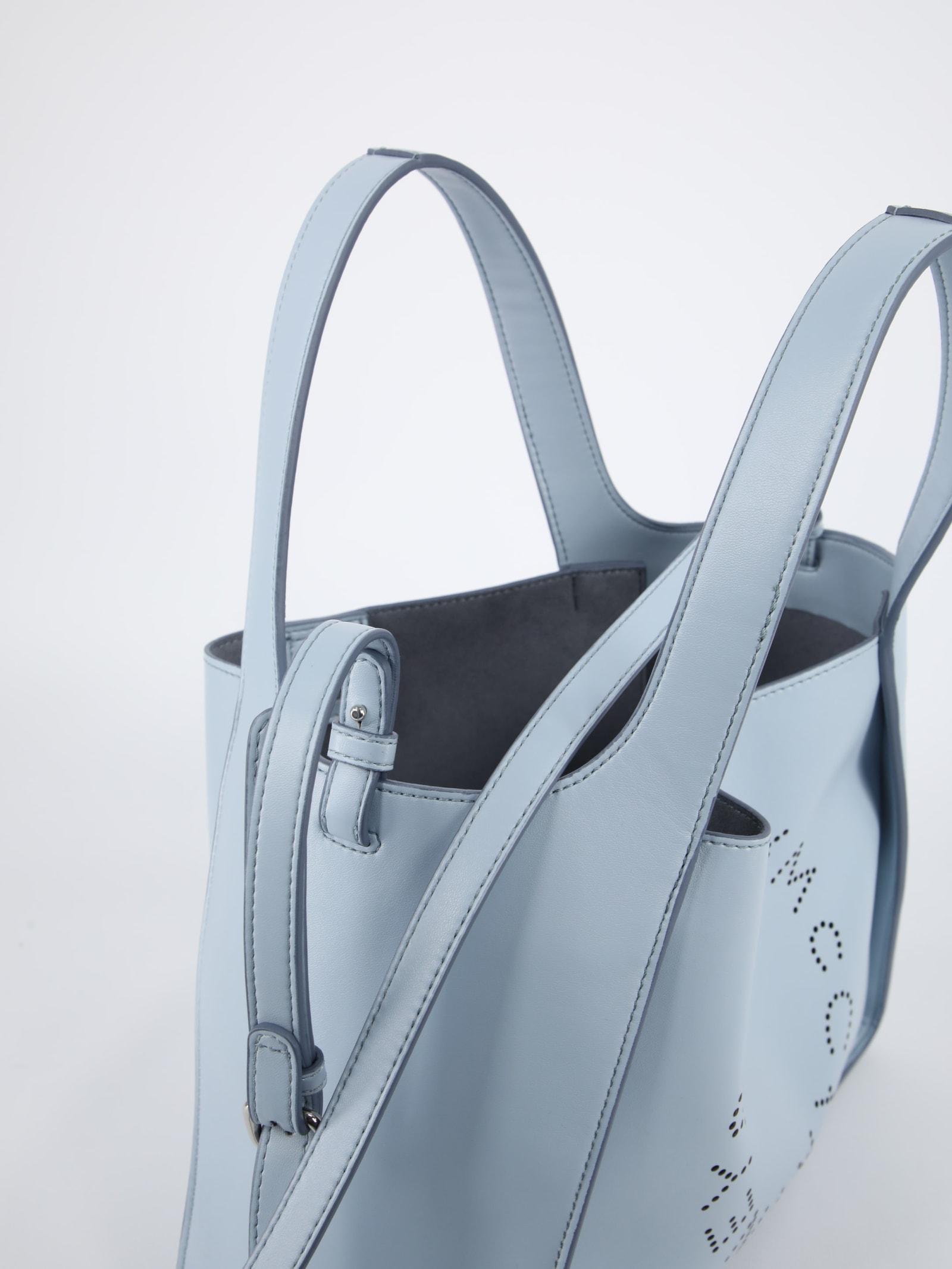 Stella McCartney Stella Logo Light-blue Bag | Lyst