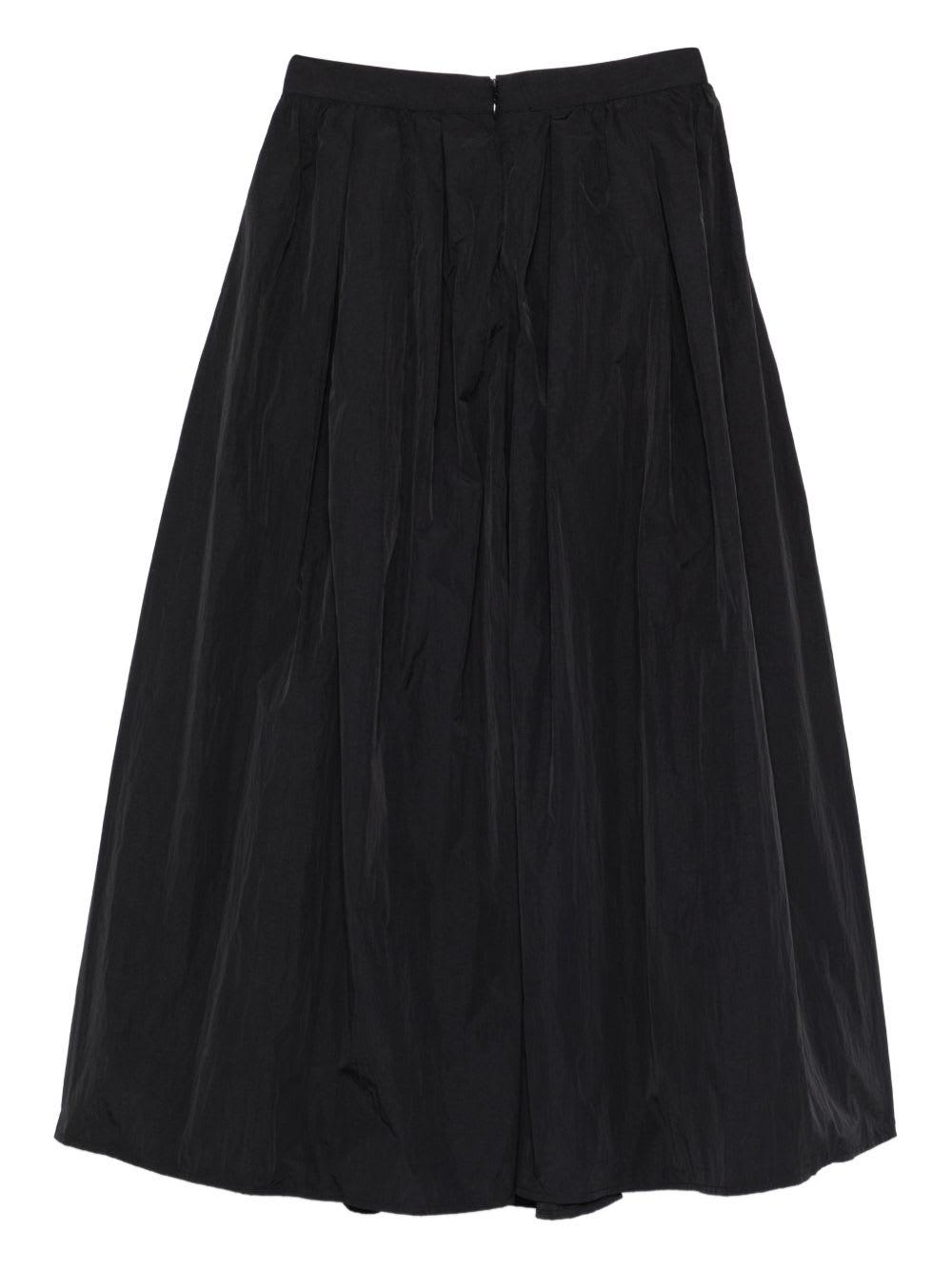 スカート EMPORIO ARMANI Design Skirt Emporio Armani Pleated Striped Side-Slit Midi Skirt | Neiman Marcus