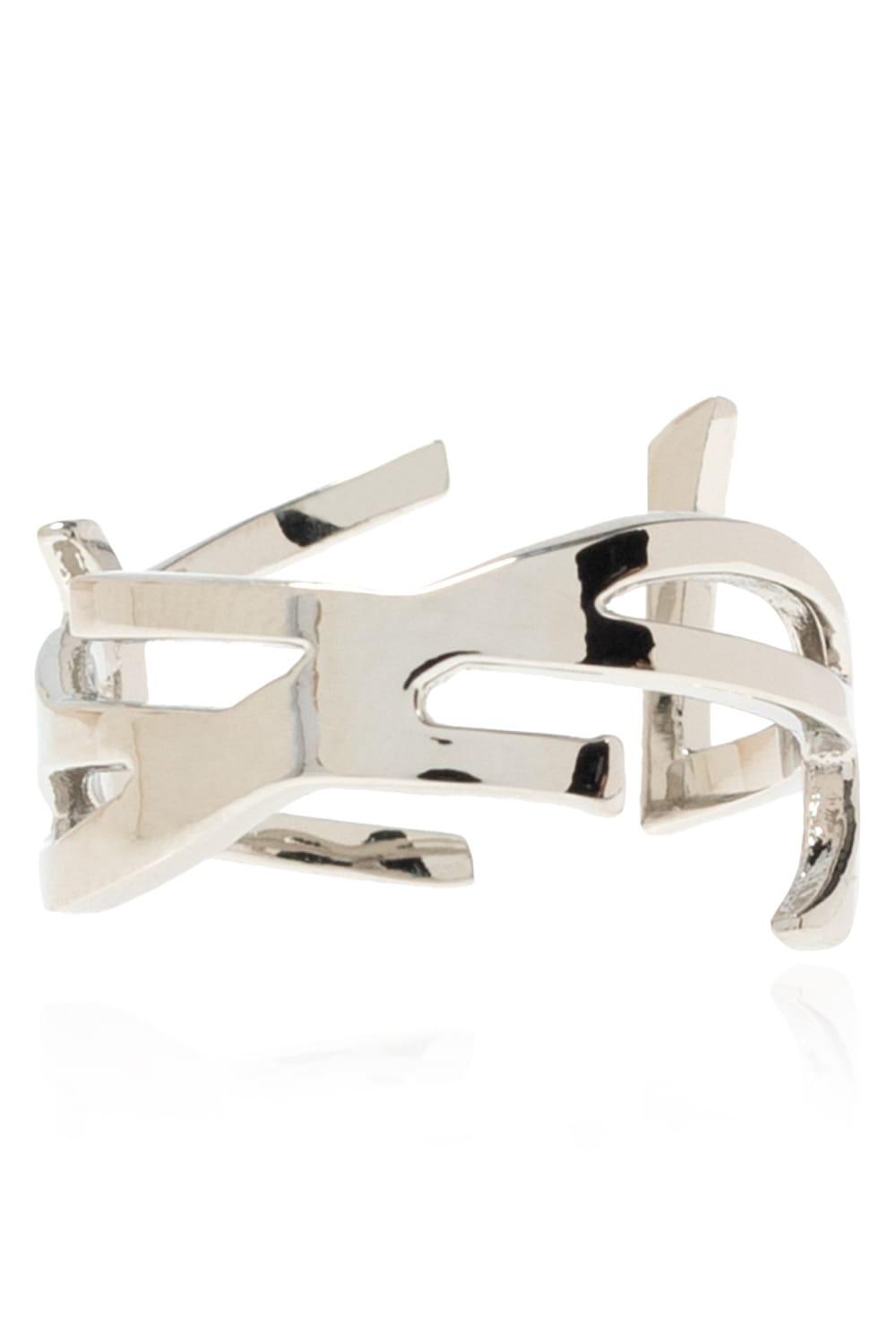 [Saint Laurent]★Twisted Casandre Ring★現地セール Saint Laurent Cassandre Scarf Ring in Metal | Saks Fifth Avenue
