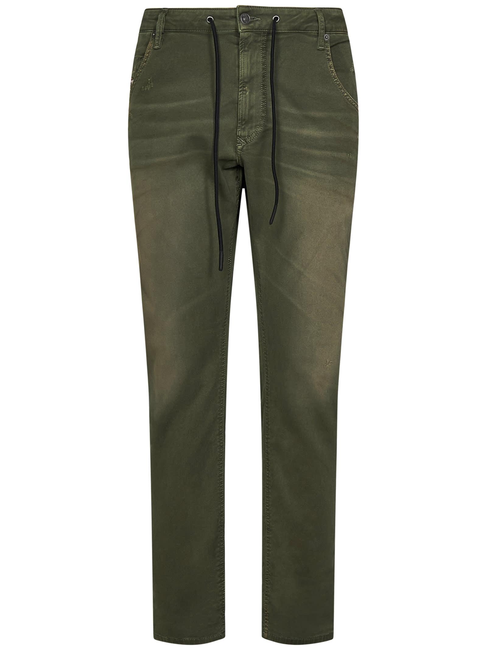 DIESEL Krooley joggjeans® 09e98 Tapered Jeans in Green for Men | Lyst
