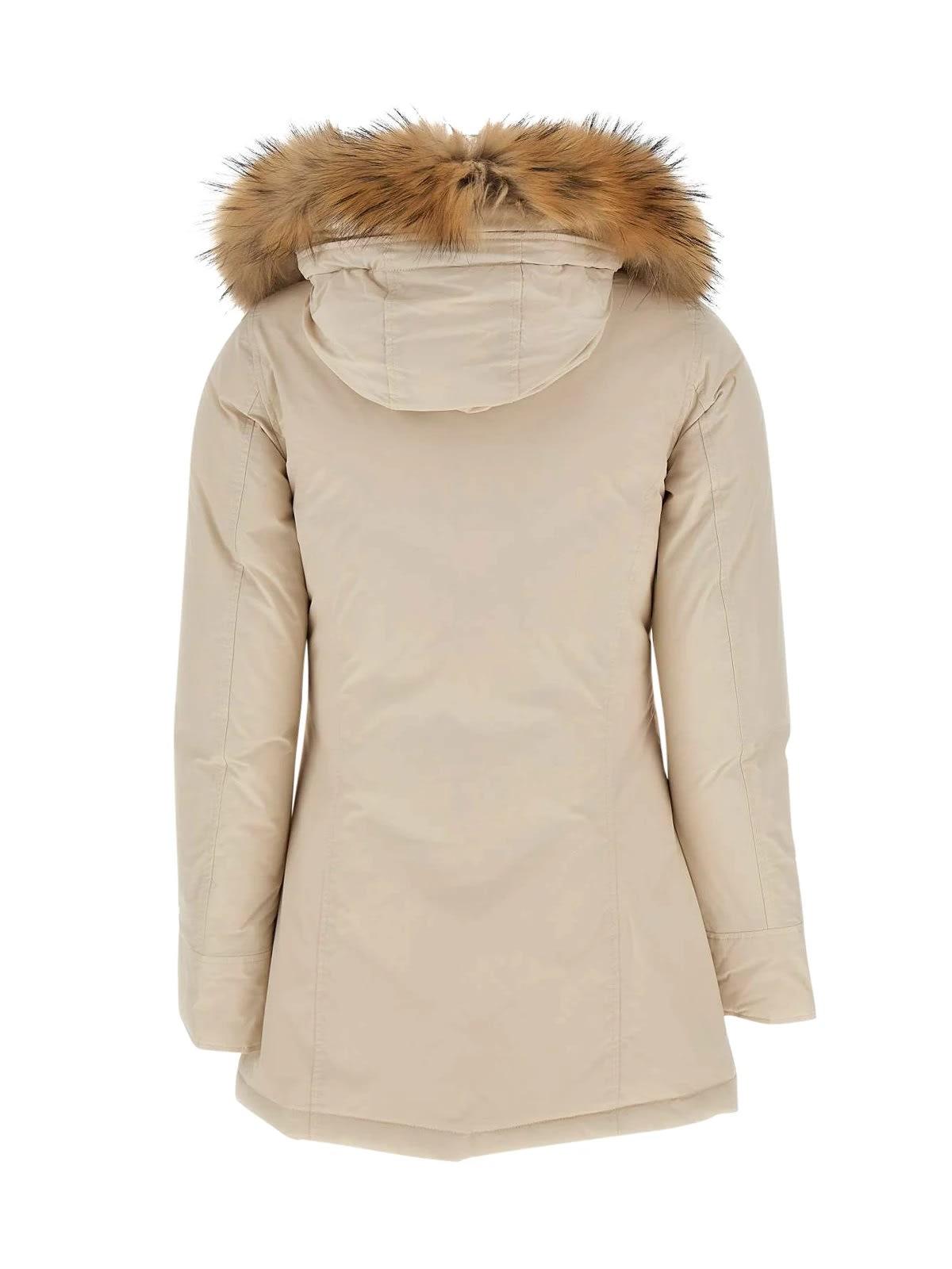 Woolrich Parka "luxury Arctic Racoon" in Natural | Lyst