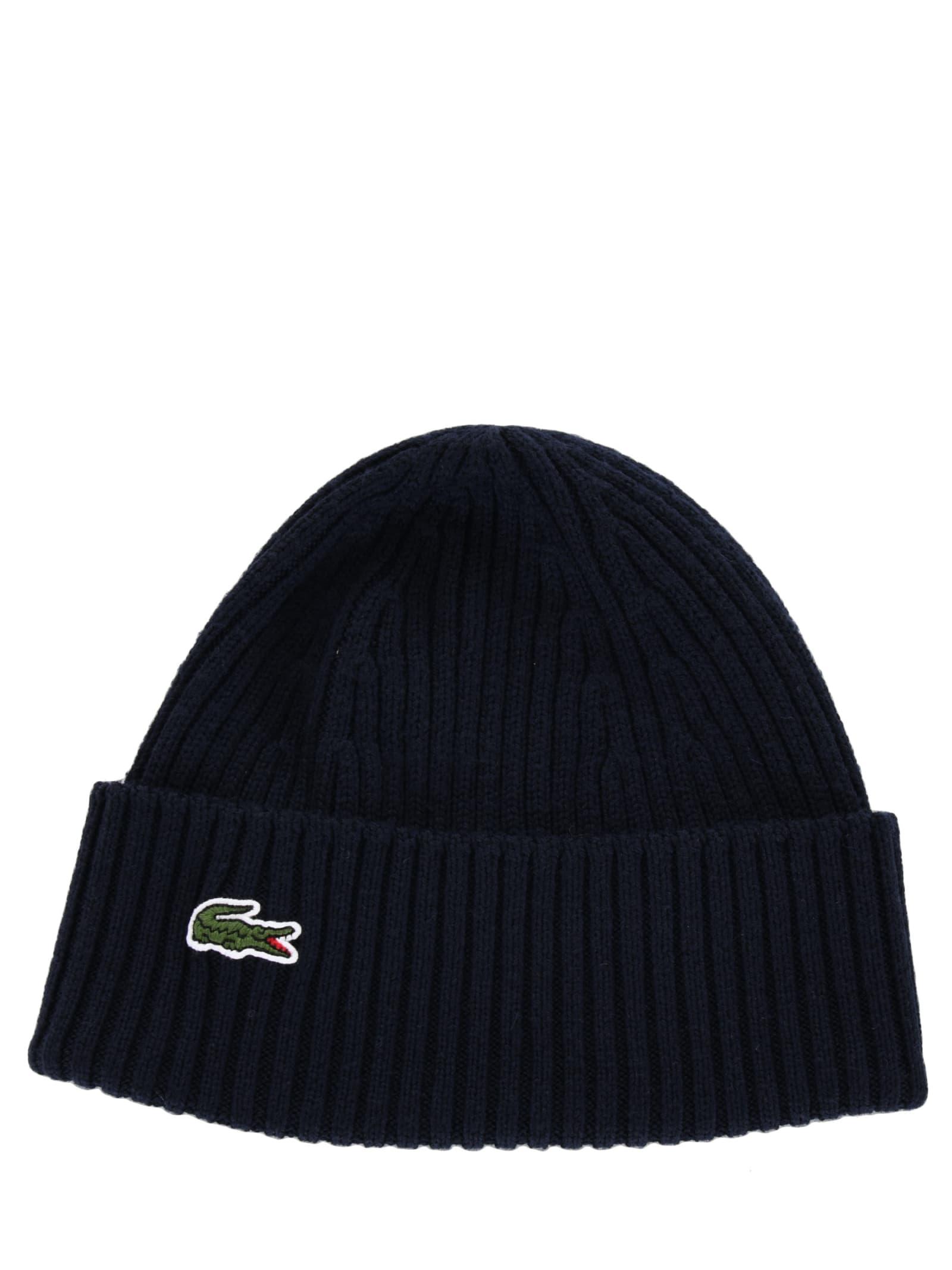 Lacoste Hat Blue for Lyst