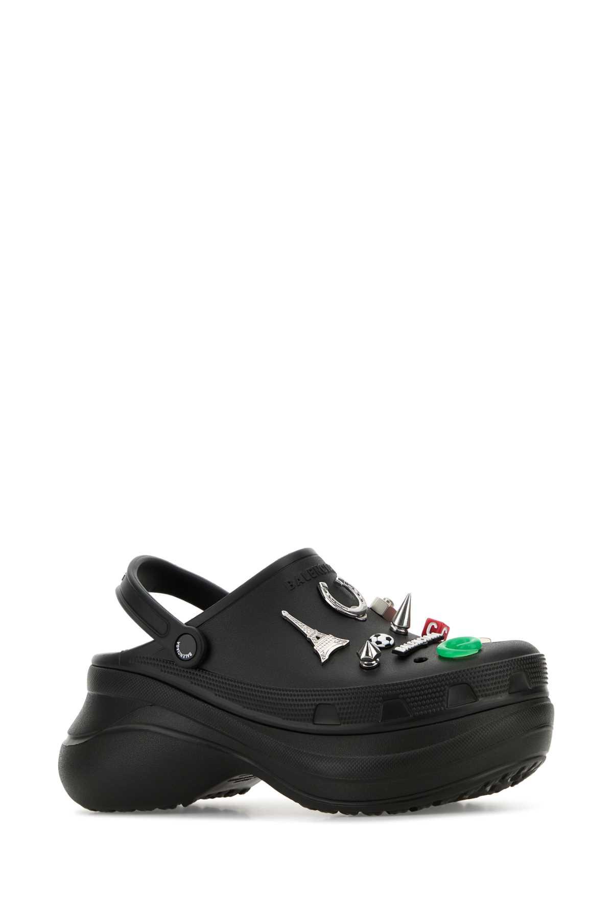 Balenciaga Rubber X Crocsâ Mules in Black for Men | Lyst