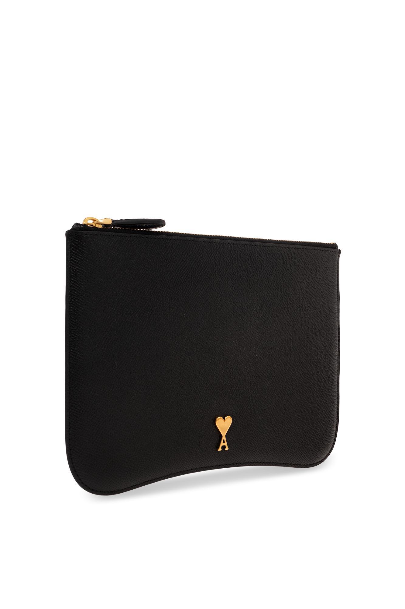 Ami Paris Pouch With Logo in Black | Lyst
