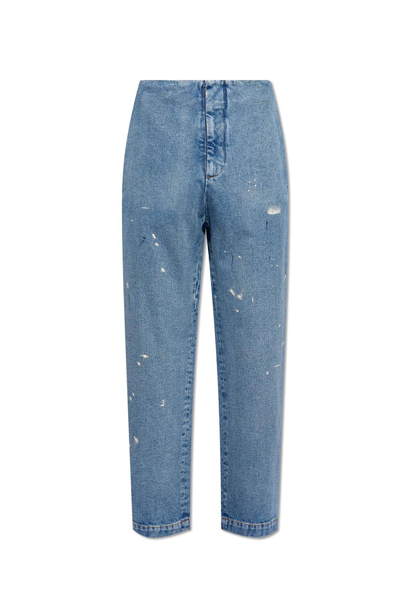 Margiela paint splatter jeans sales