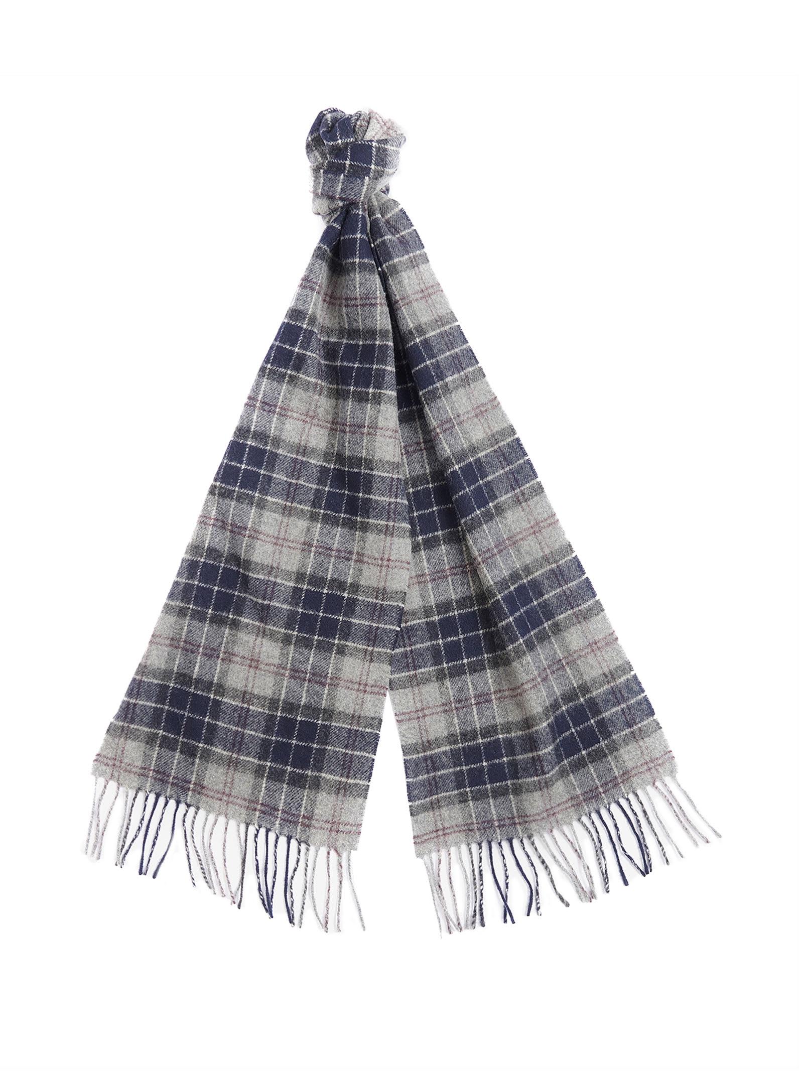 Barbour Tartan Lambswool Scarf in Blue for Men | Lyst