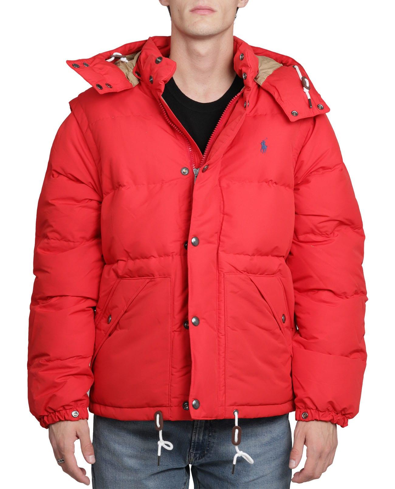 Polo Ralph Lauren Red Down Jacket for Men | Lyst