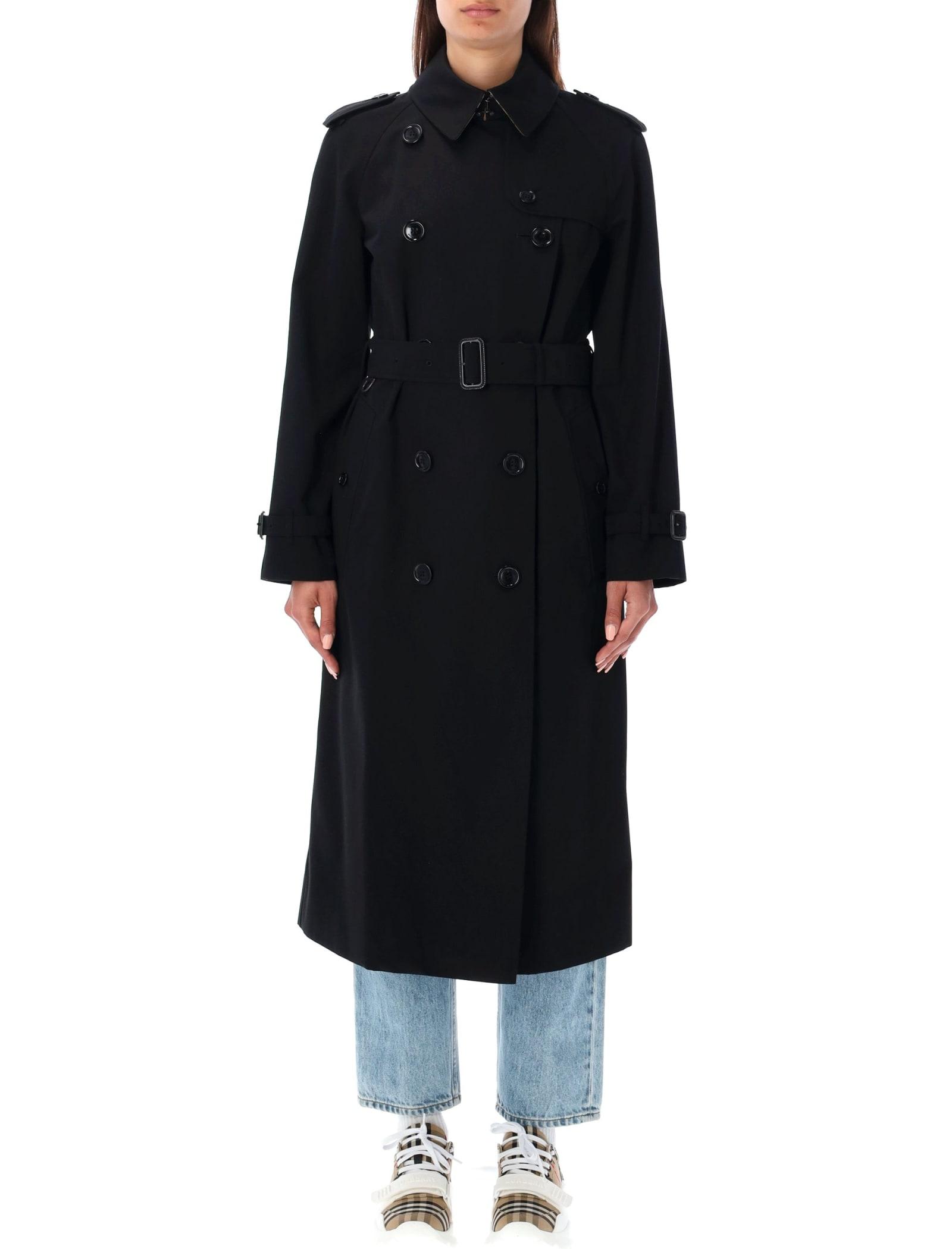 Burberry Waterloo Heritage Trench in Black | Lyst