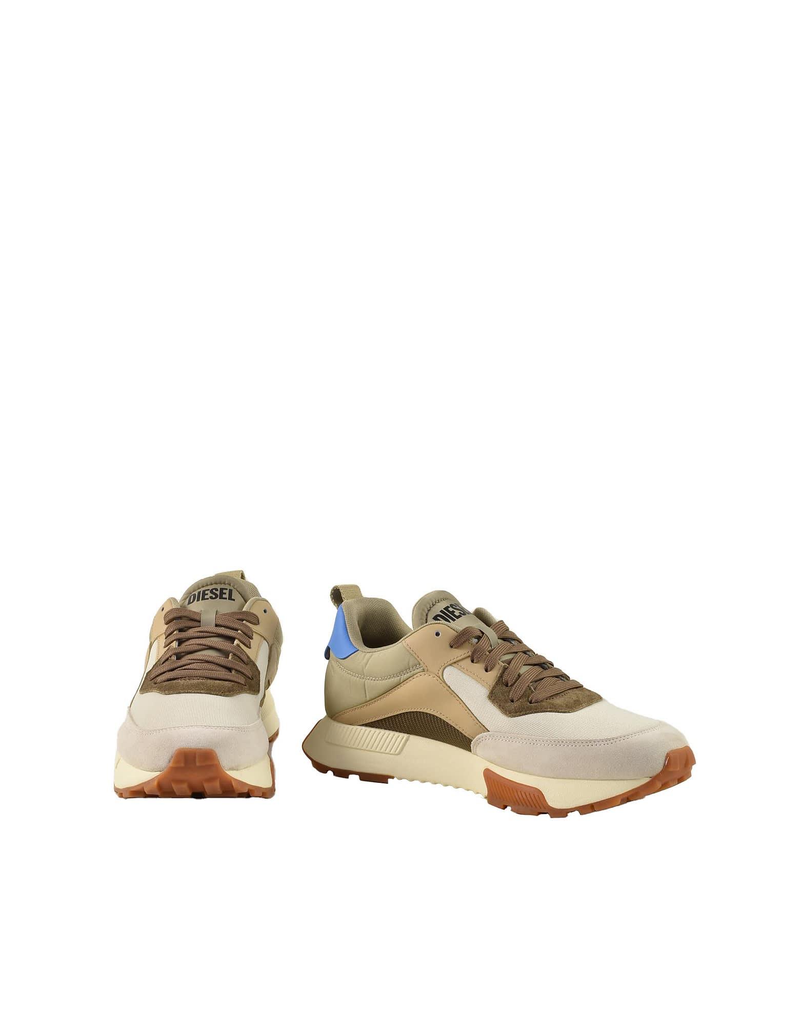 DIESEL White / Brown Sneakers for Men | Lyst