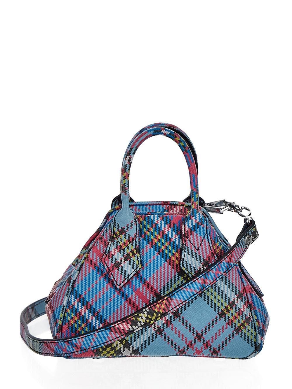 【VIVIENNE WESTWOOD】MINI SAFFIANO YASMINE TOTE BAG Vivienne Westwood Women's' Saffiano Mini Yasmine Handbag in