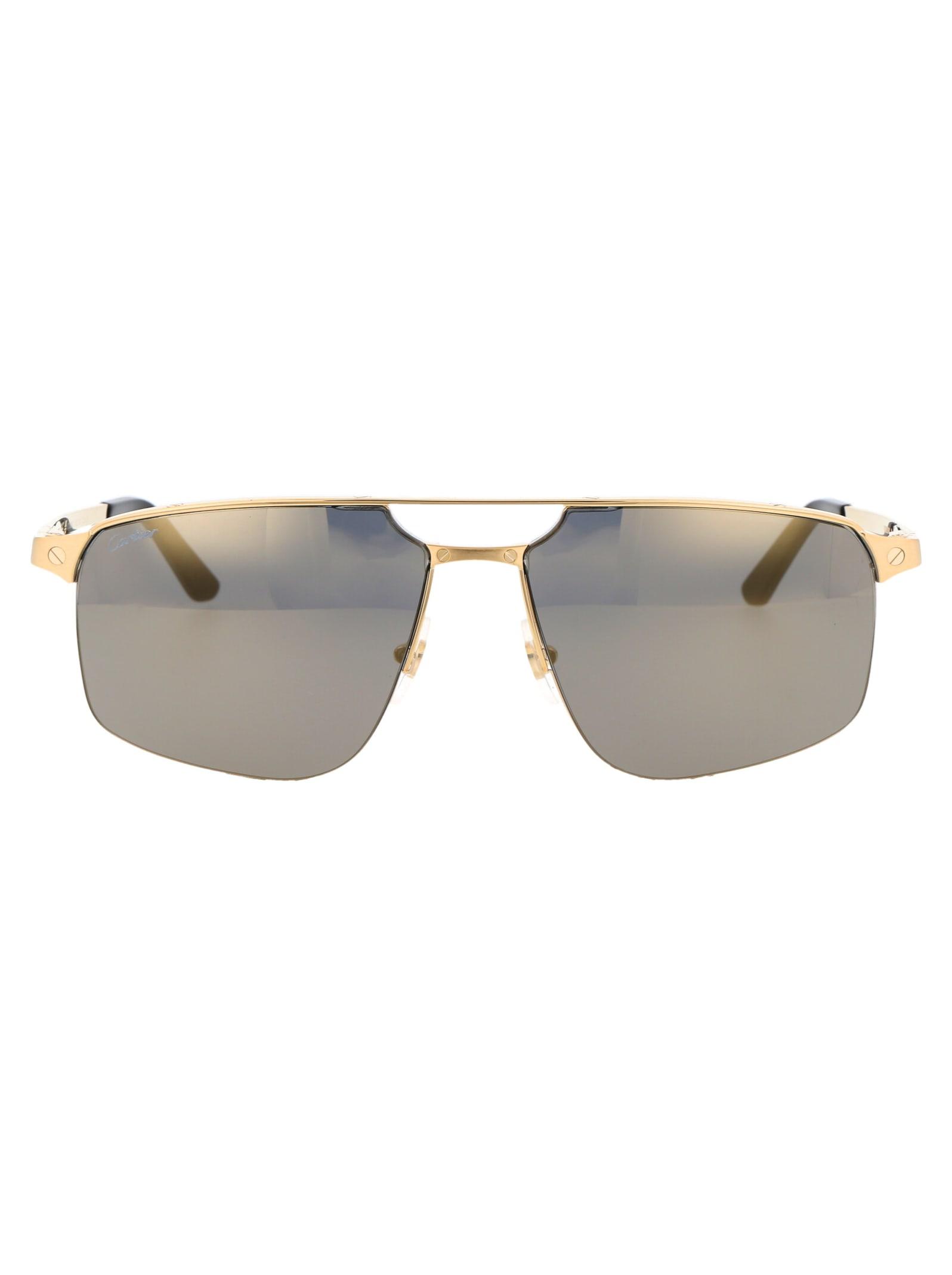 Cartier Ct0385s Sunglasses in Gray for Men | Lyst