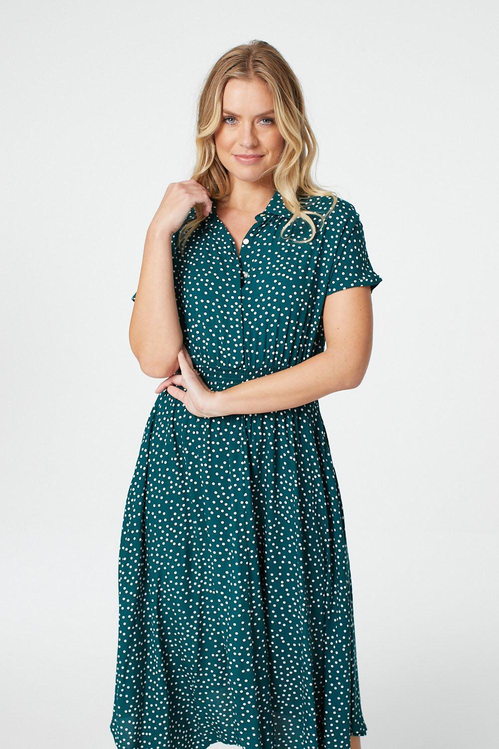 izabel polka dot dress