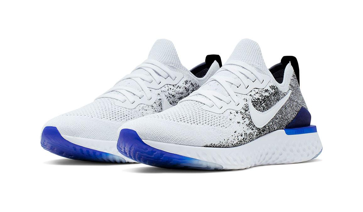 epic react flyknit black blue