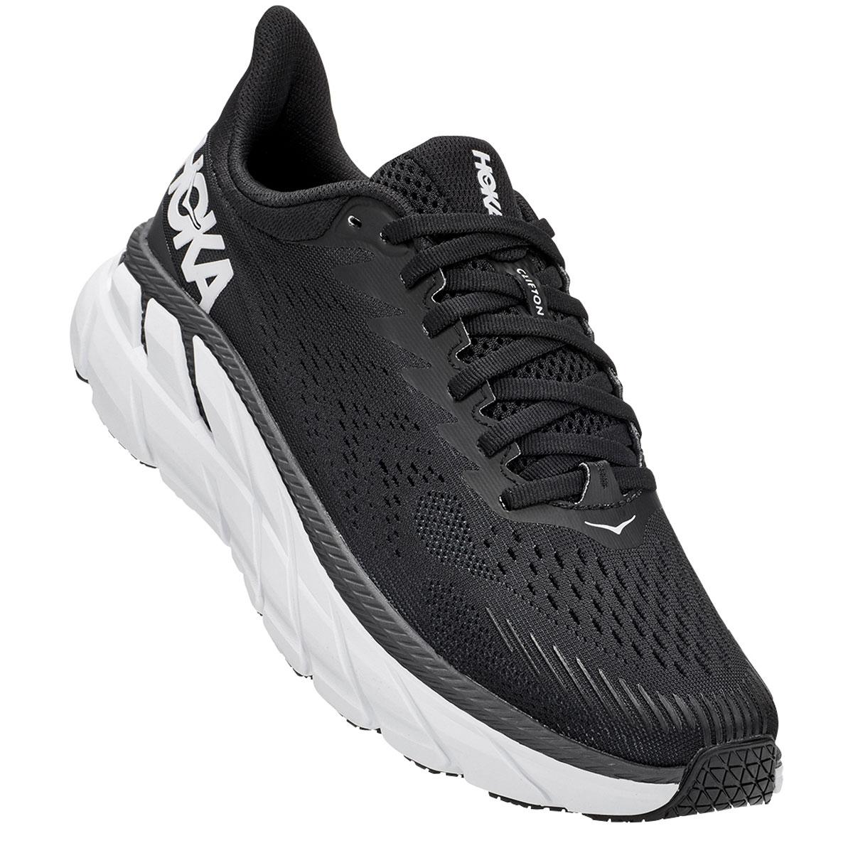 Hoka One One Clifton 7 Running Shoe in Black/White (Black) - Lyst