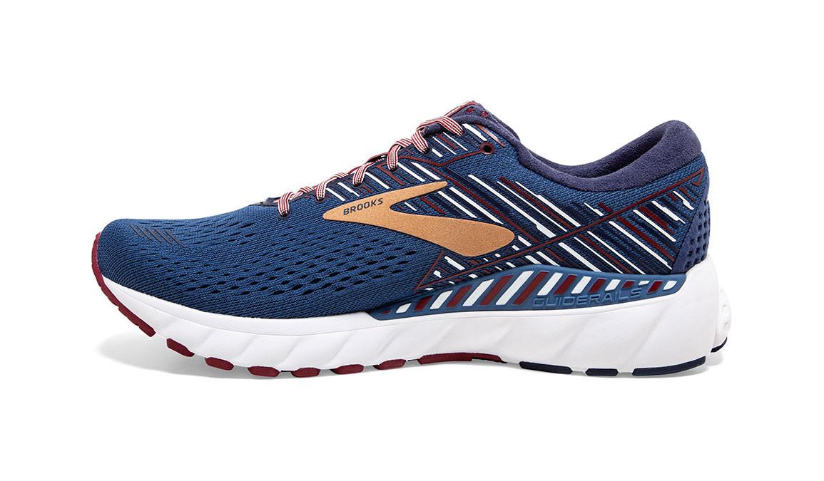 brooks red white and blue shoes