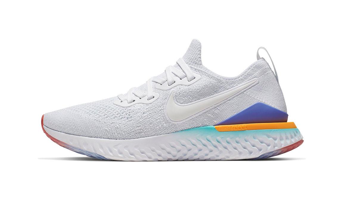 white nike epic react flyknit 2