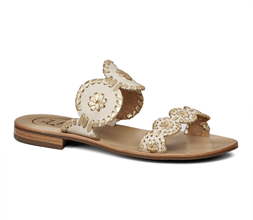 Jack rogers Lauren Sandal in Metallic | Lyst