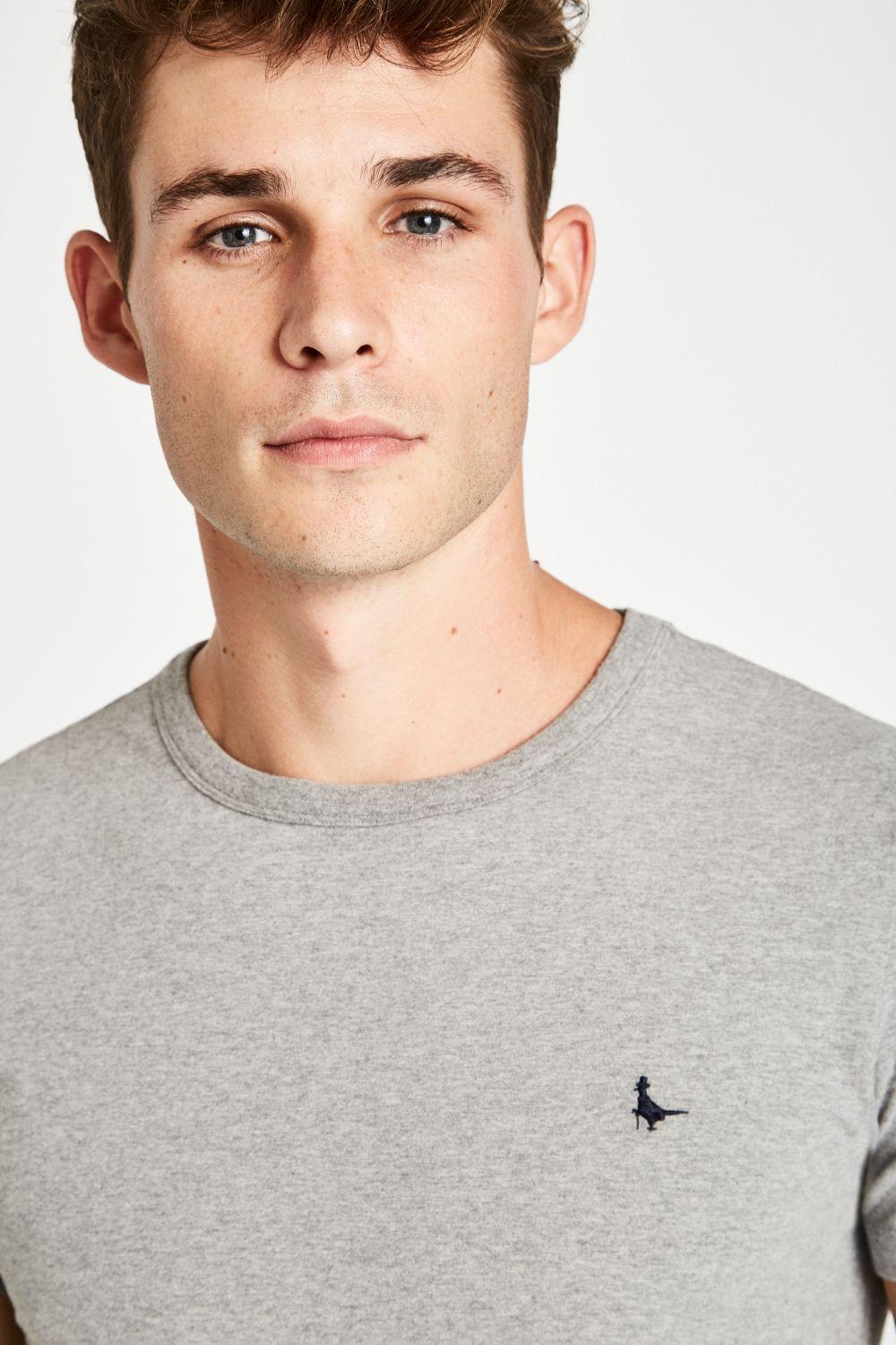 Jack Wills Landrier Stretch Tshirt in Gray for Men Lyst