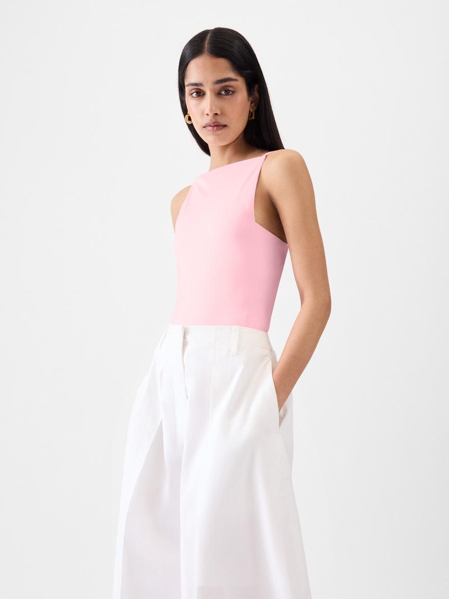 【JACQUEMUS】One Piece/追跡可能/全国送料無料 Cotton Jacquard Lily Print Shirring Dress | Pasand by ne