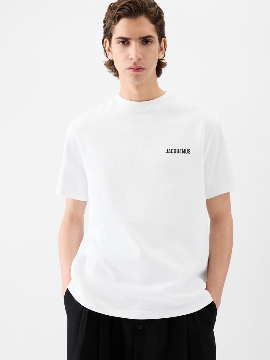 jacquemus リボン Tシャツ ホワイト Jacquemus Bow-detail T-shirt in White | Lyst
