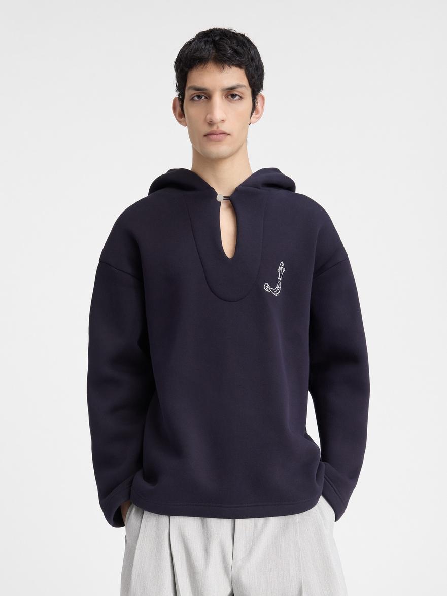 Jacquemus The Merù Hoodie in Blue for Men | Lyst