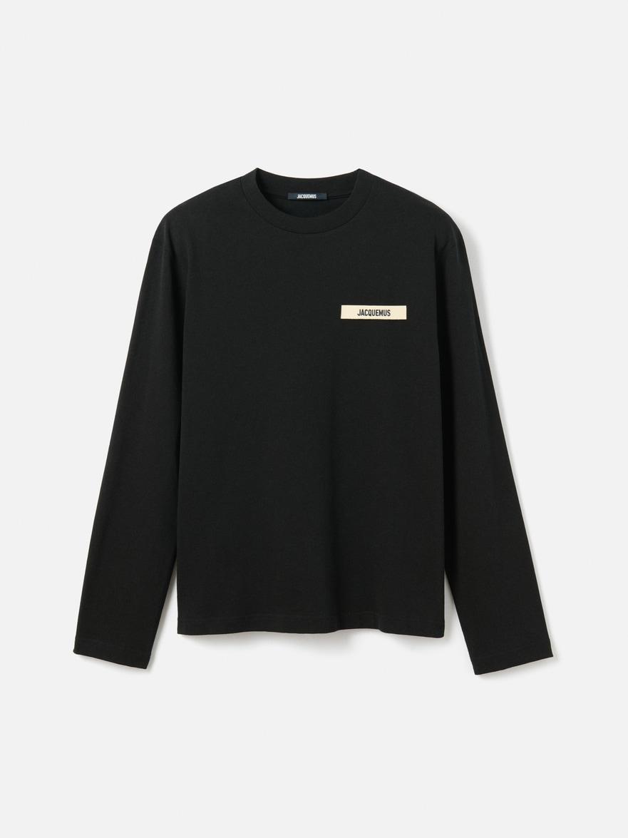 Jacquemus The Gros Grain Long-Sleeve T-Shirt in Black for Men | Lyst