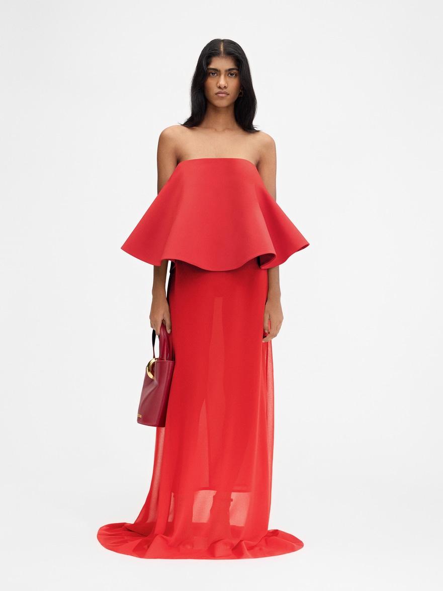 Jacquemus The Vela Dress in Red | Lyst Jacquemus The Vela Dress in Red | Lyst