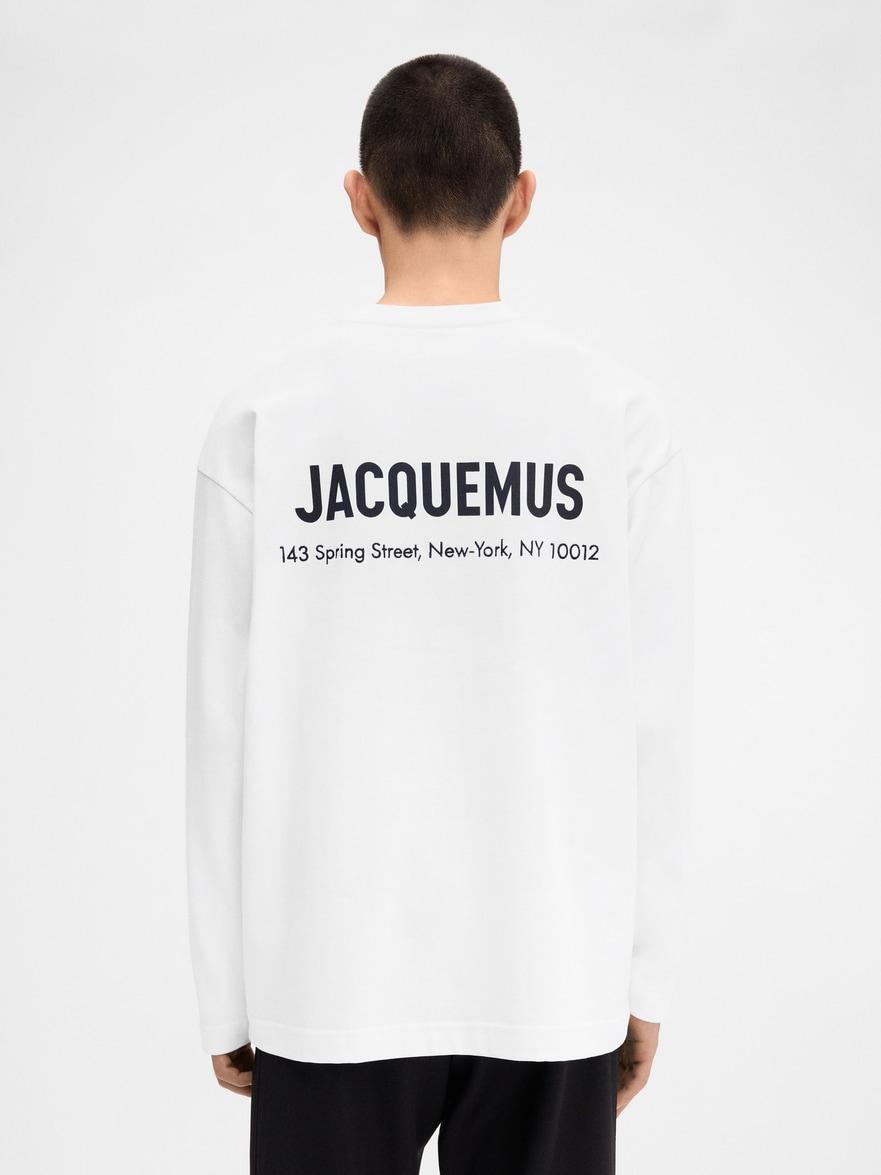Jacquemus The New York Address Long-Sleeve T-Shirt in White
