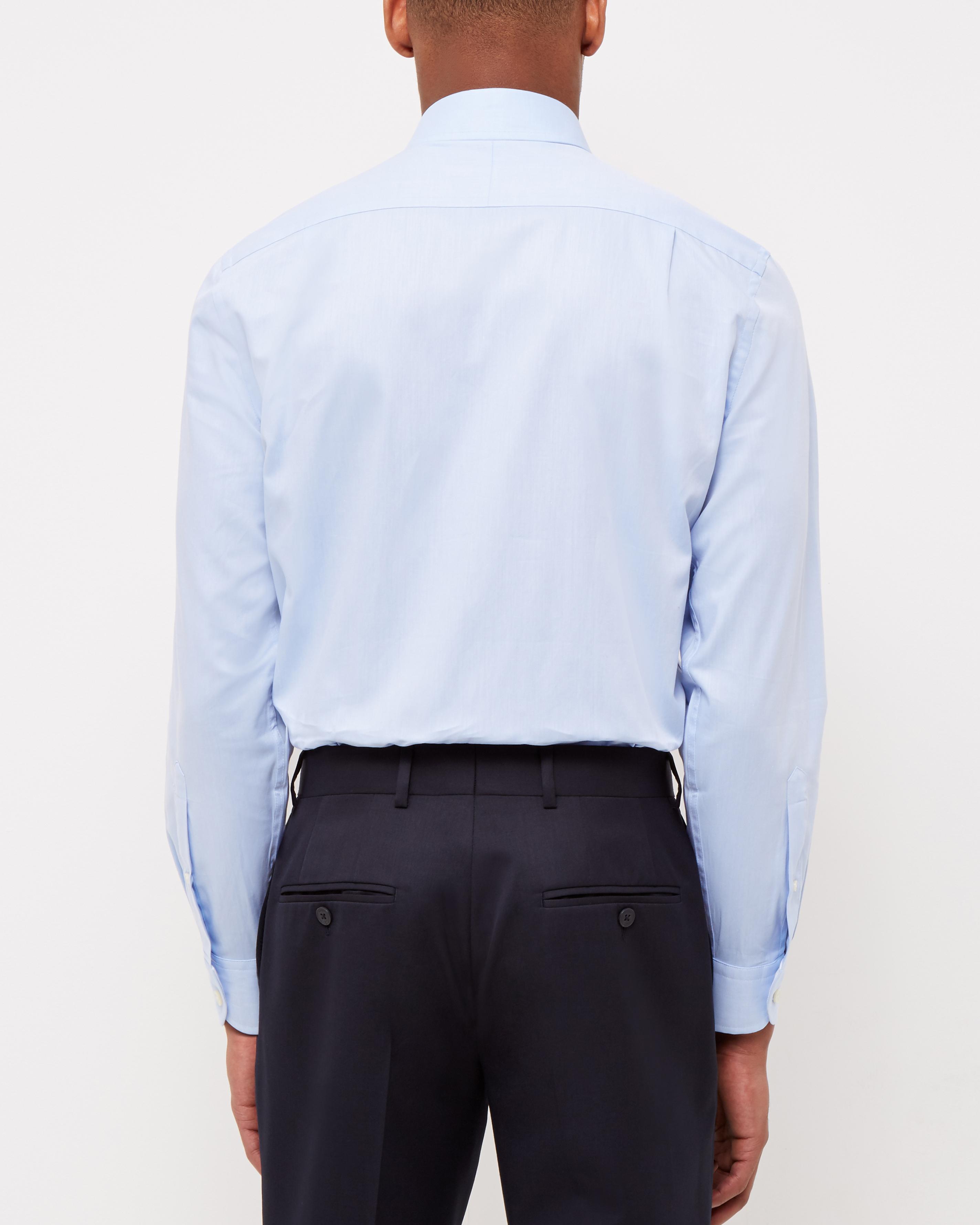 blue twill shirt